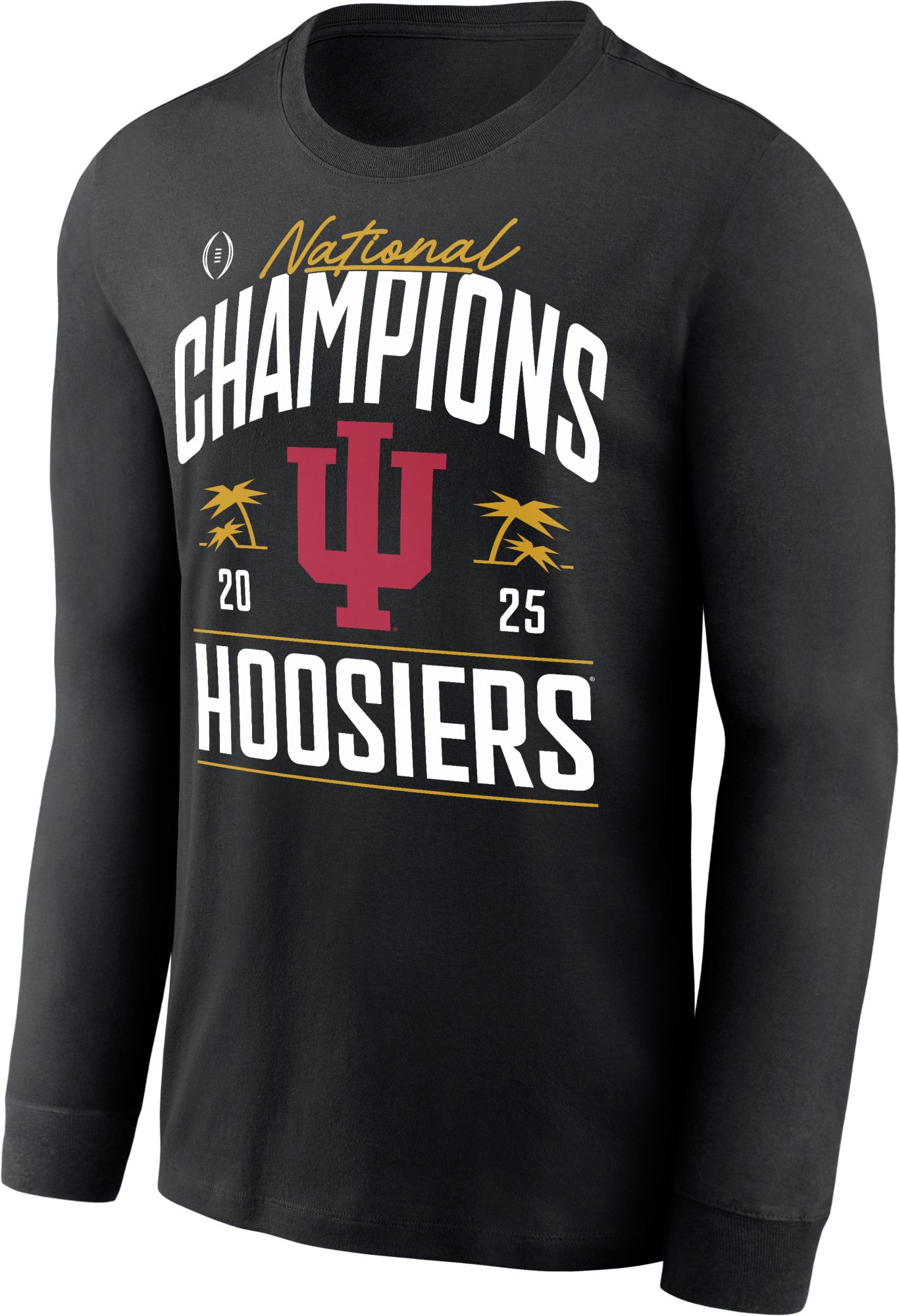 Nike Adult Indiana Hoosiers Locker Room 2025-26 CFP National Champions Long Sleeve Shirt