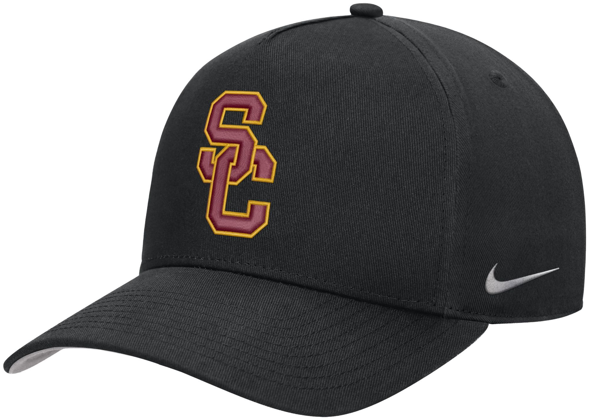 Nike Adult USC Trojans Black Rise A-Frame Adjustable Hat