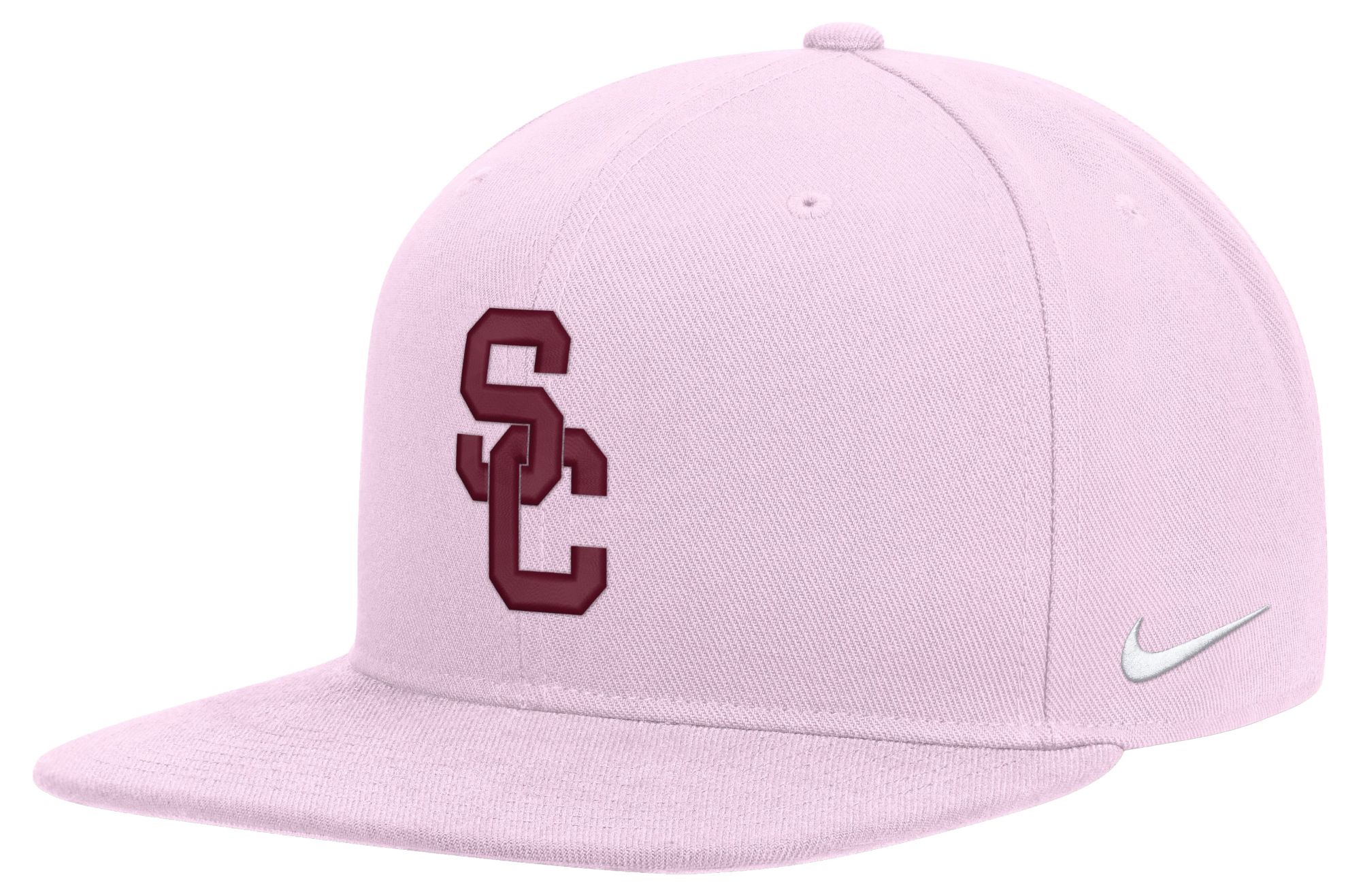 Nike Adult USC Trojans Pink Foam Dri-Fit Pro Country Club Snapback Cap