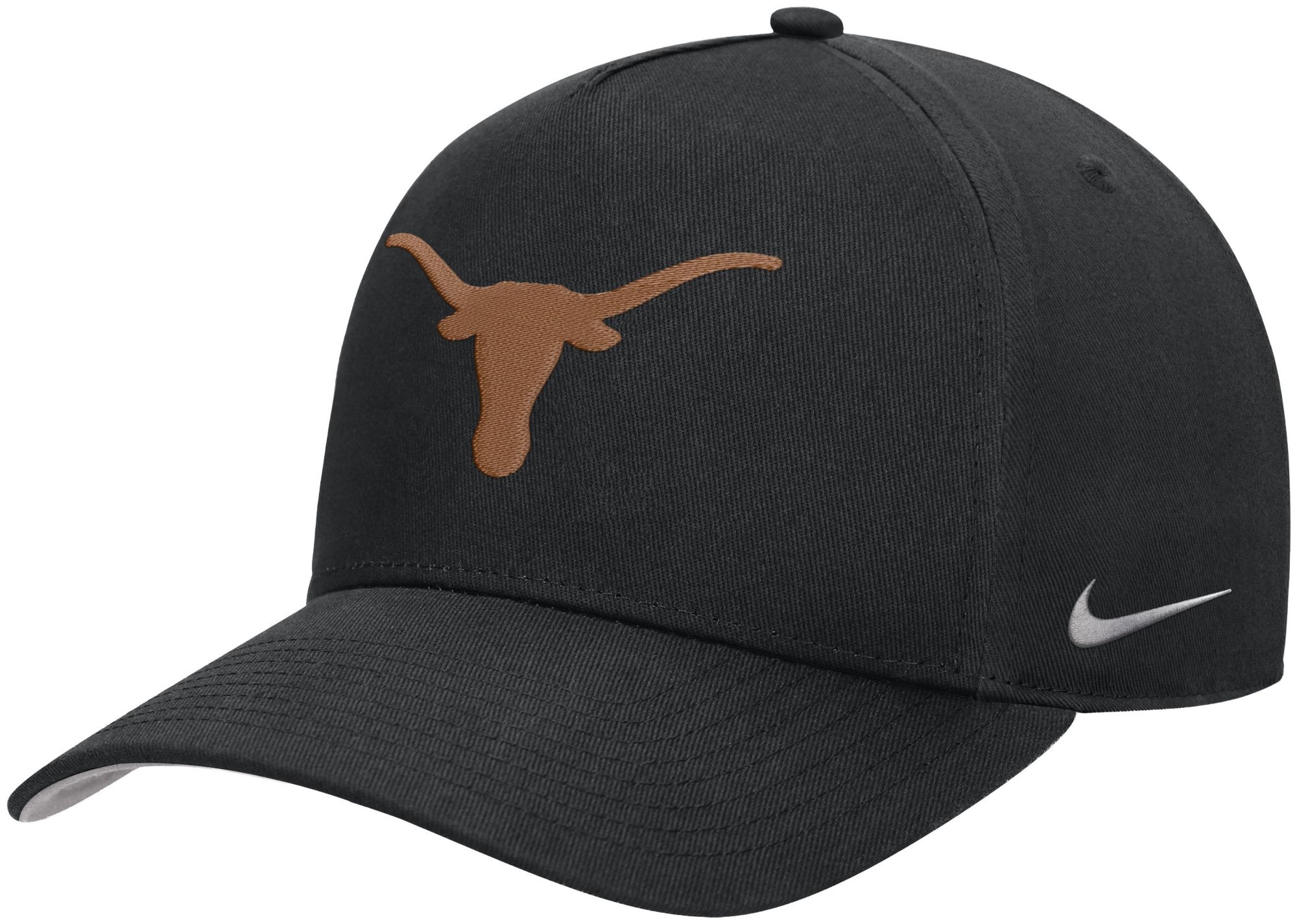 Nike Adult Texas Longhorns Black Rise A-Frame Adjustable Hat