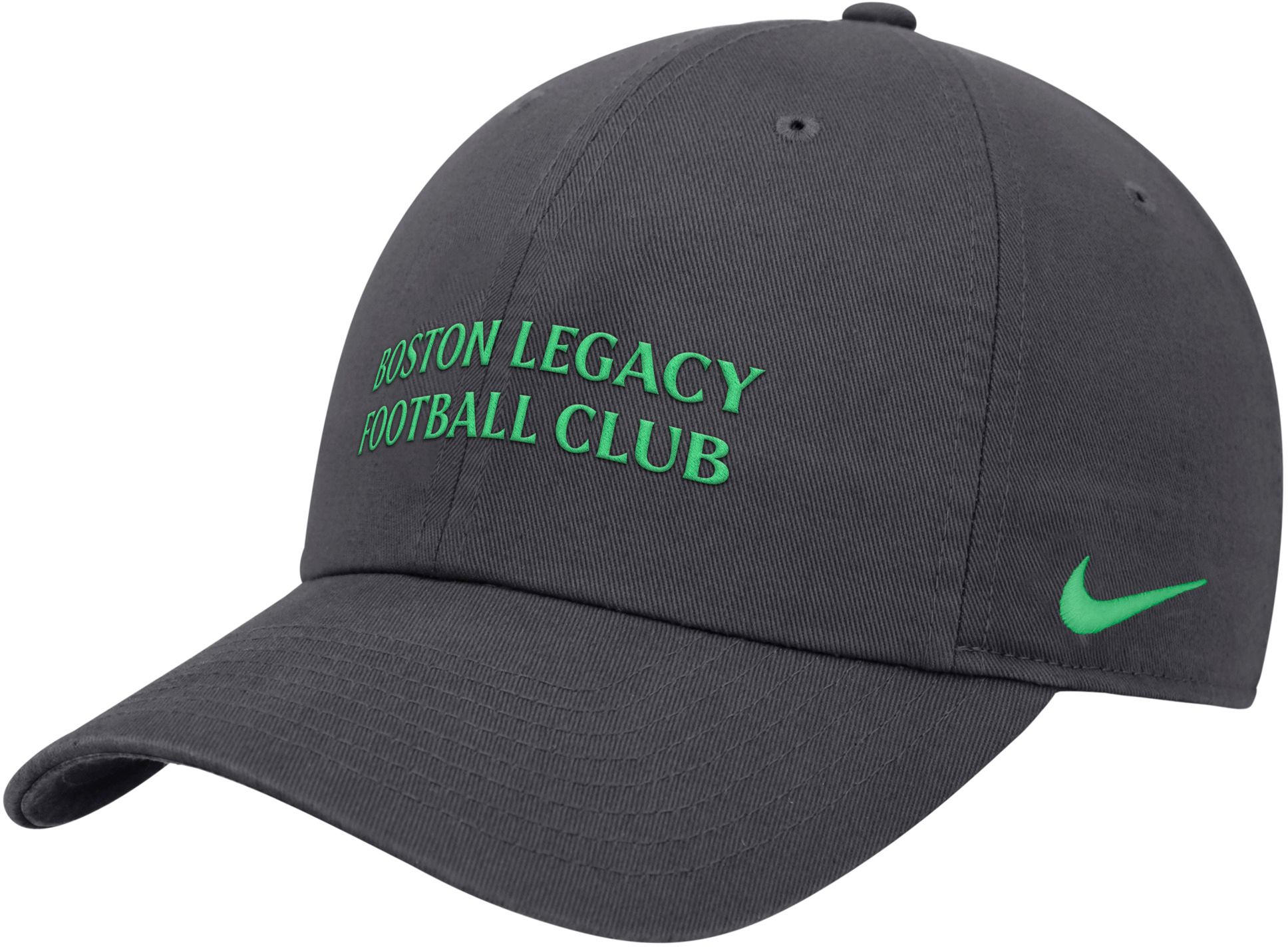 Nike Adult Boston Legacy FC 2026 Grey Adjustable Hat