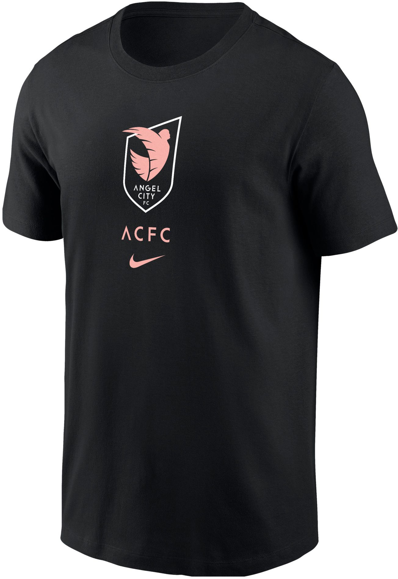 Nike Adult Angel City FC 2026 Black Team Swoosh T-Shirt
