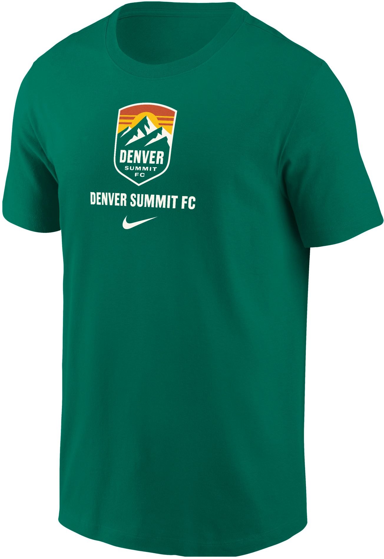 Nike Adult Denver Summit FC 2026 Green Team Swoosh T-Shirt