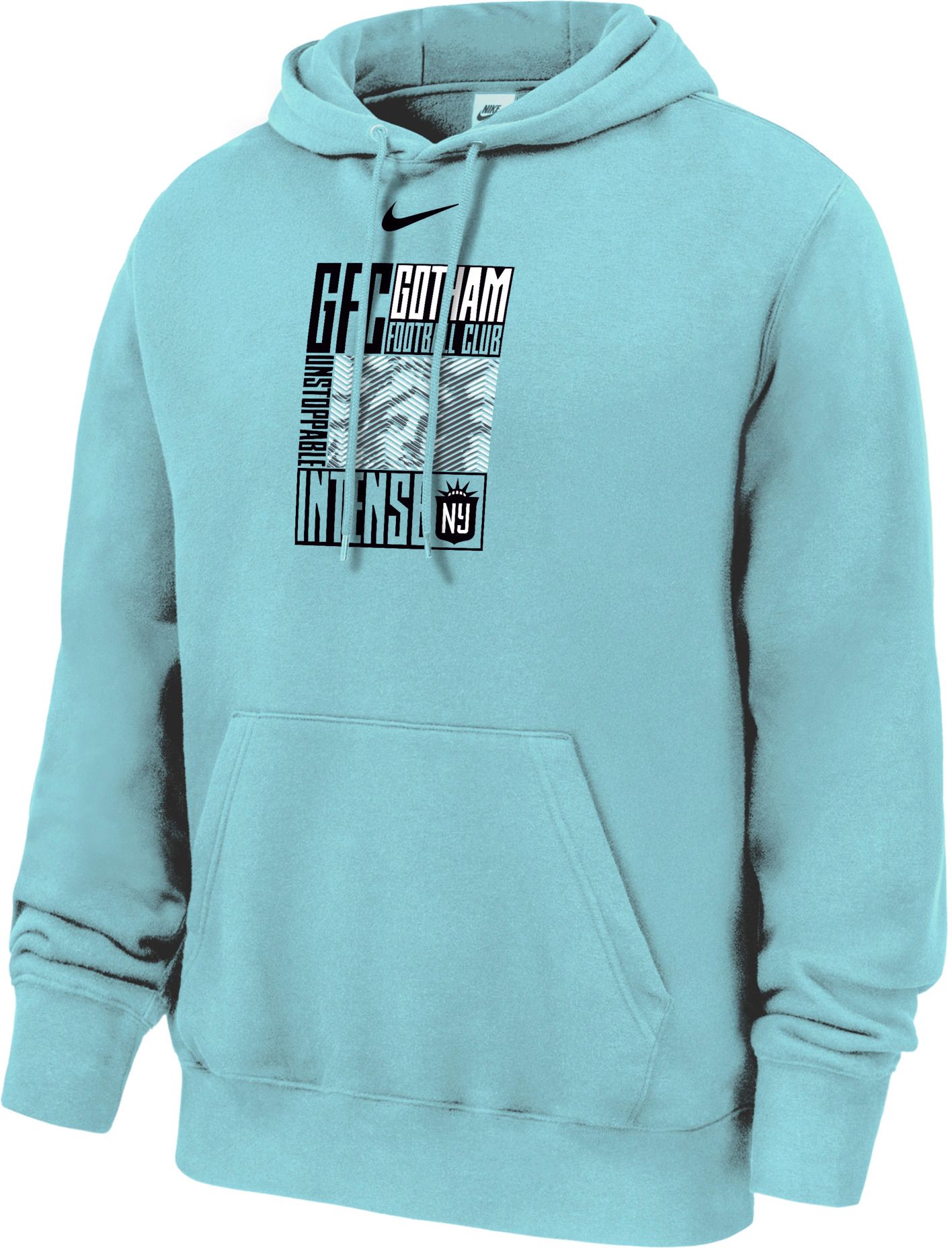 Nike Adult NJ/NY Gotham FC Light Blue 2026 Bubbly Pullover Hoodie