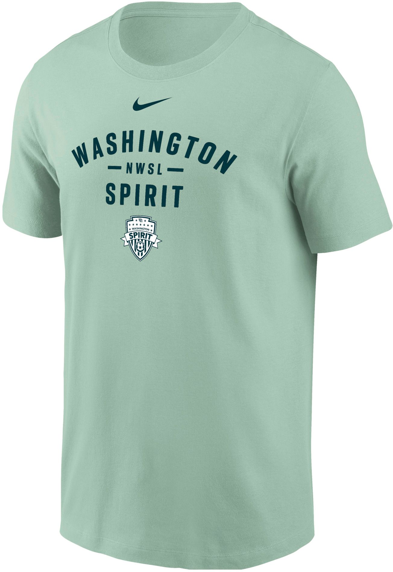 Nike Adult Washington Spirit 2026 Green Dashes And Wordmark T-Shirt