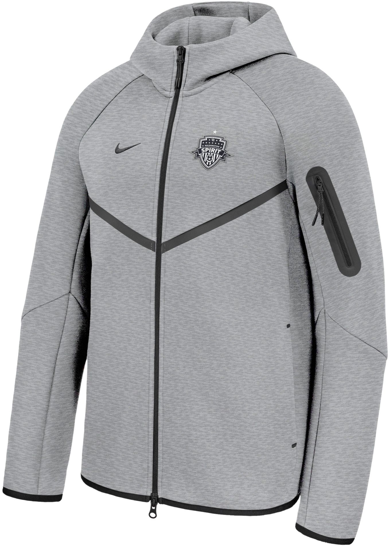 Nike Adult Washington Spirit Gray 2026 Full-Zip Hoodie