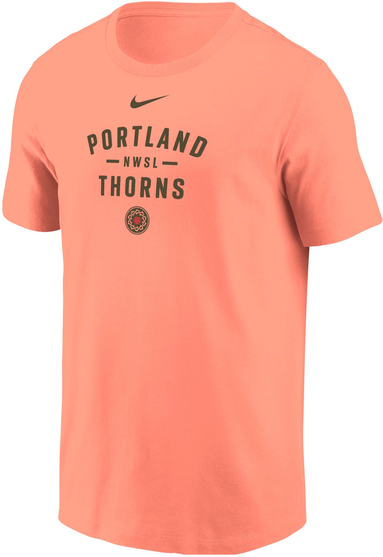Nike Adult Portland Thorns 2026 Red Dashes And Wordmark T-Shirt