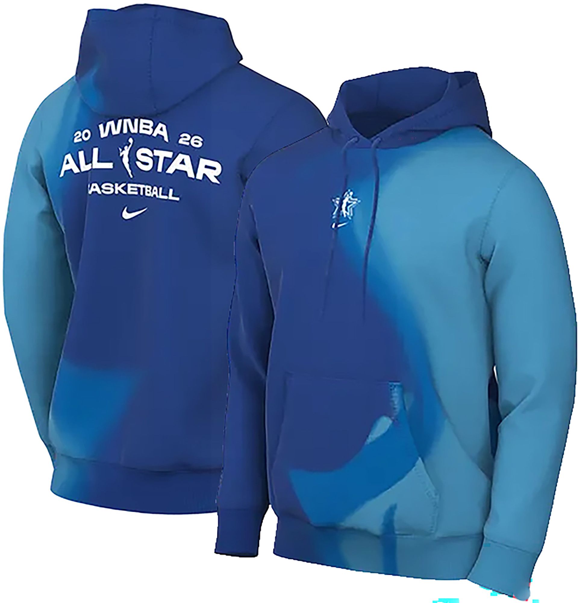 Nike Adult WNBA All-Star Game 2026 Blue Dri-FIT Practice Hoodie