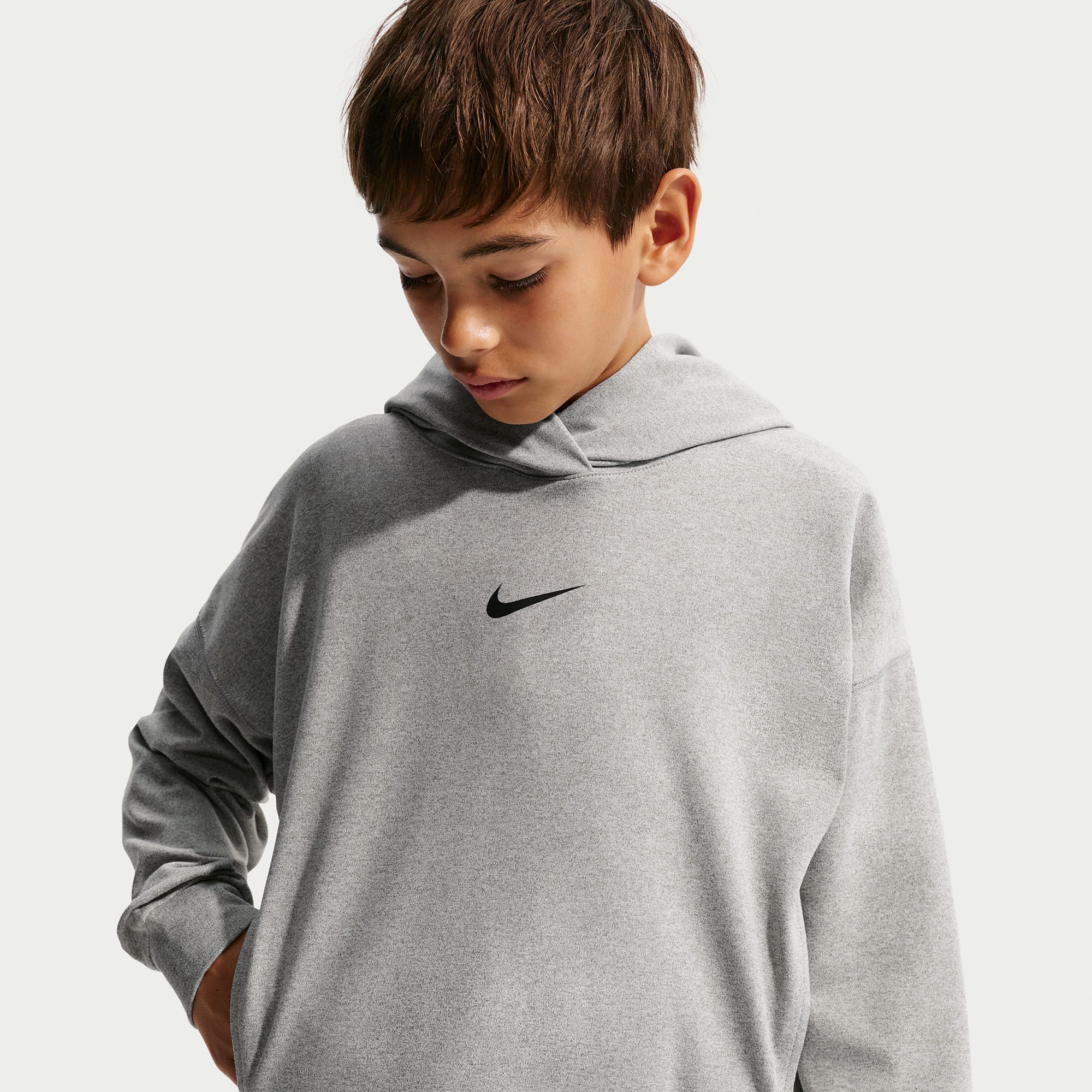 Nike Boys' Pro Dri-FIT Fleece Pullover Hoodie