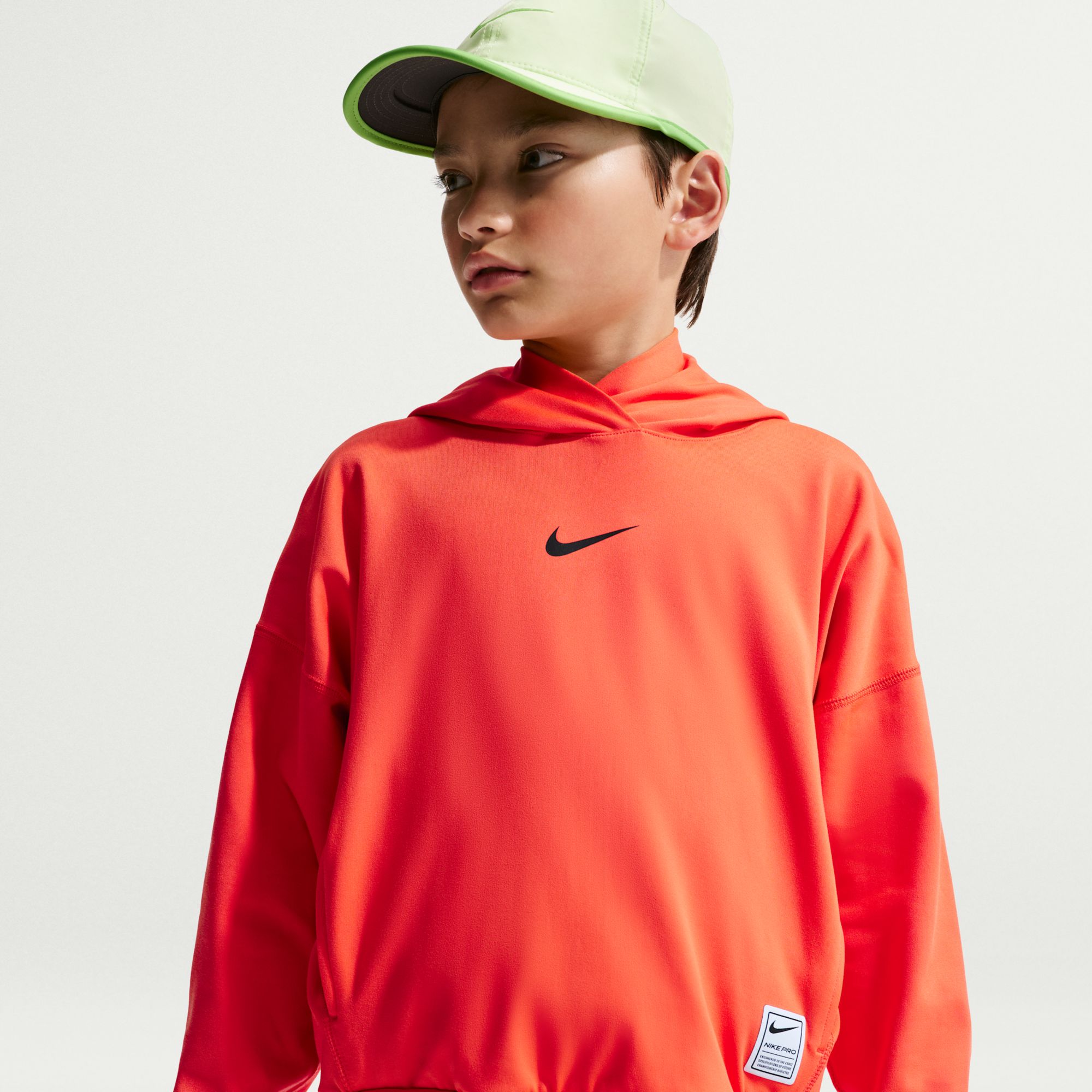 Nike Boys' Pro Dri-FIT Fleece Pullover Hoodie