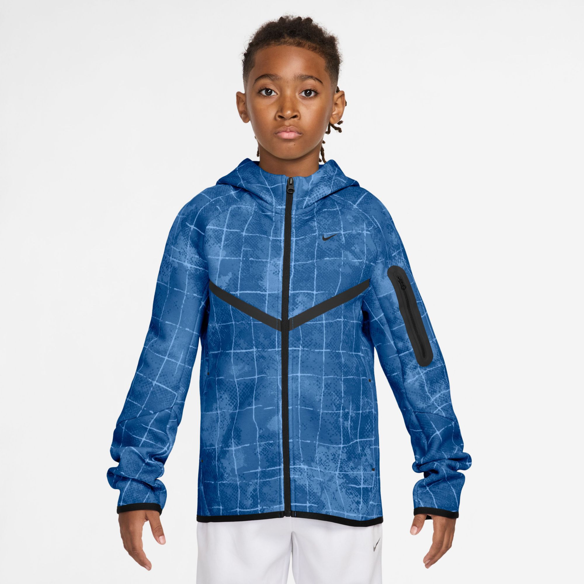 Nike Kids' Sportswear Tech Fleece Printed Full-Zip Top