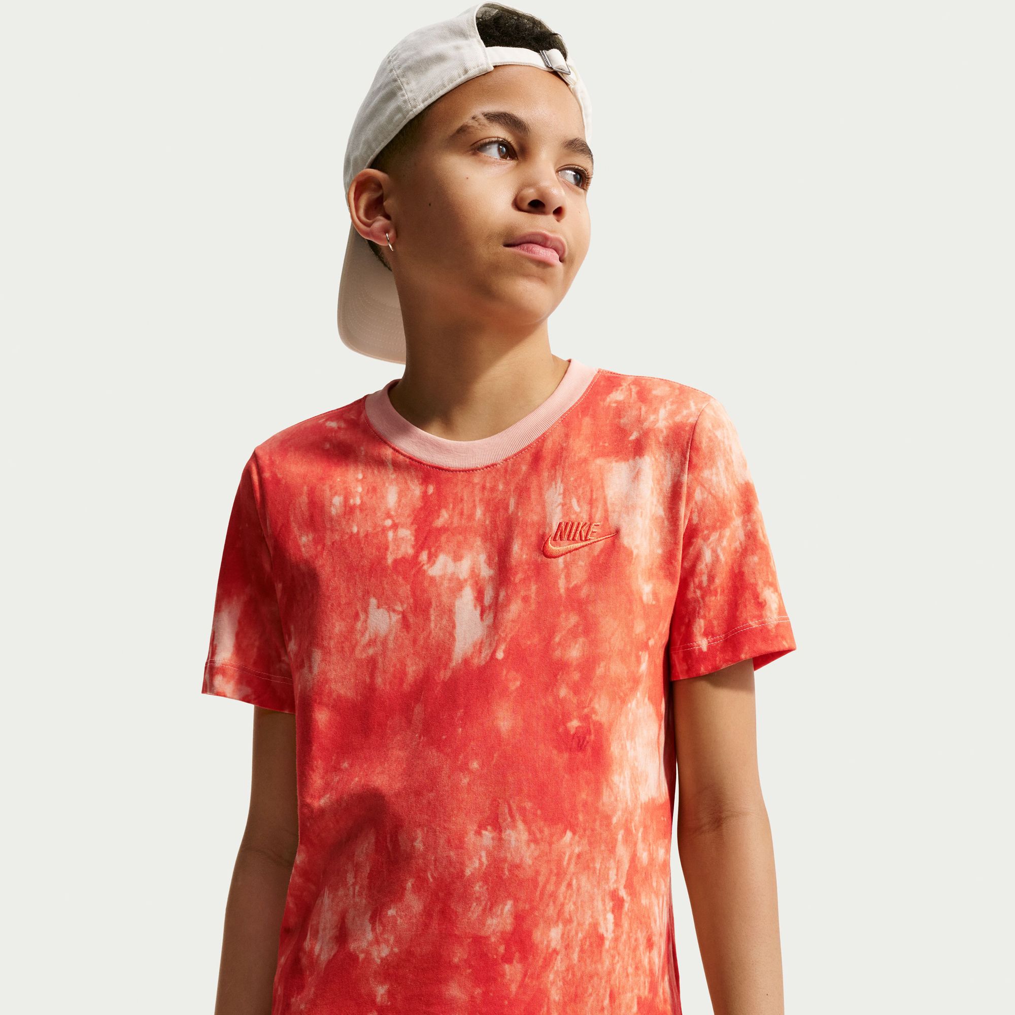 Nike Kids' Sportswear Embroidered Futura Printed Tee