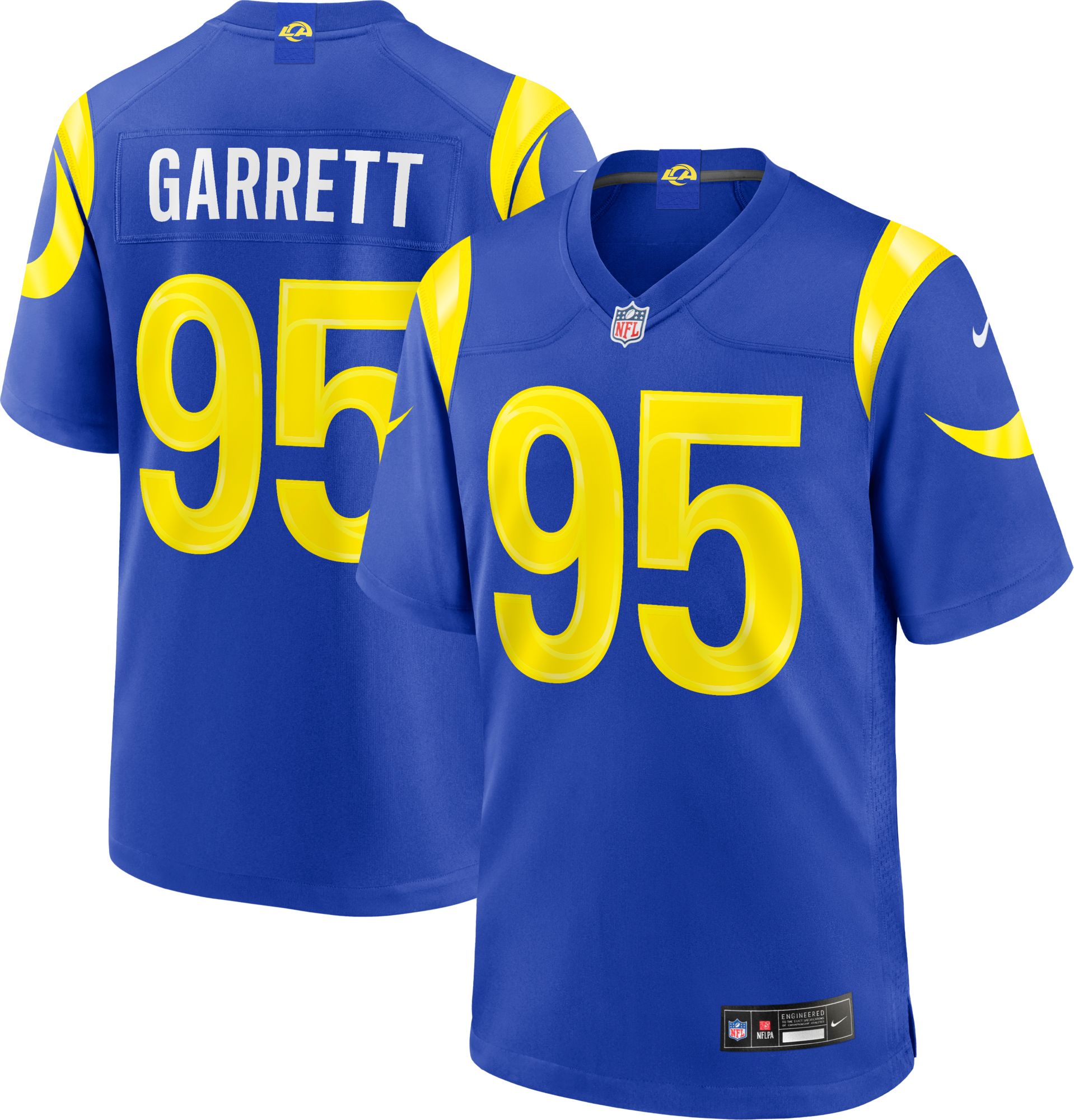 Nike Boys' Los Angeles Rams Myles Garrett #95 Royal Game Jersey