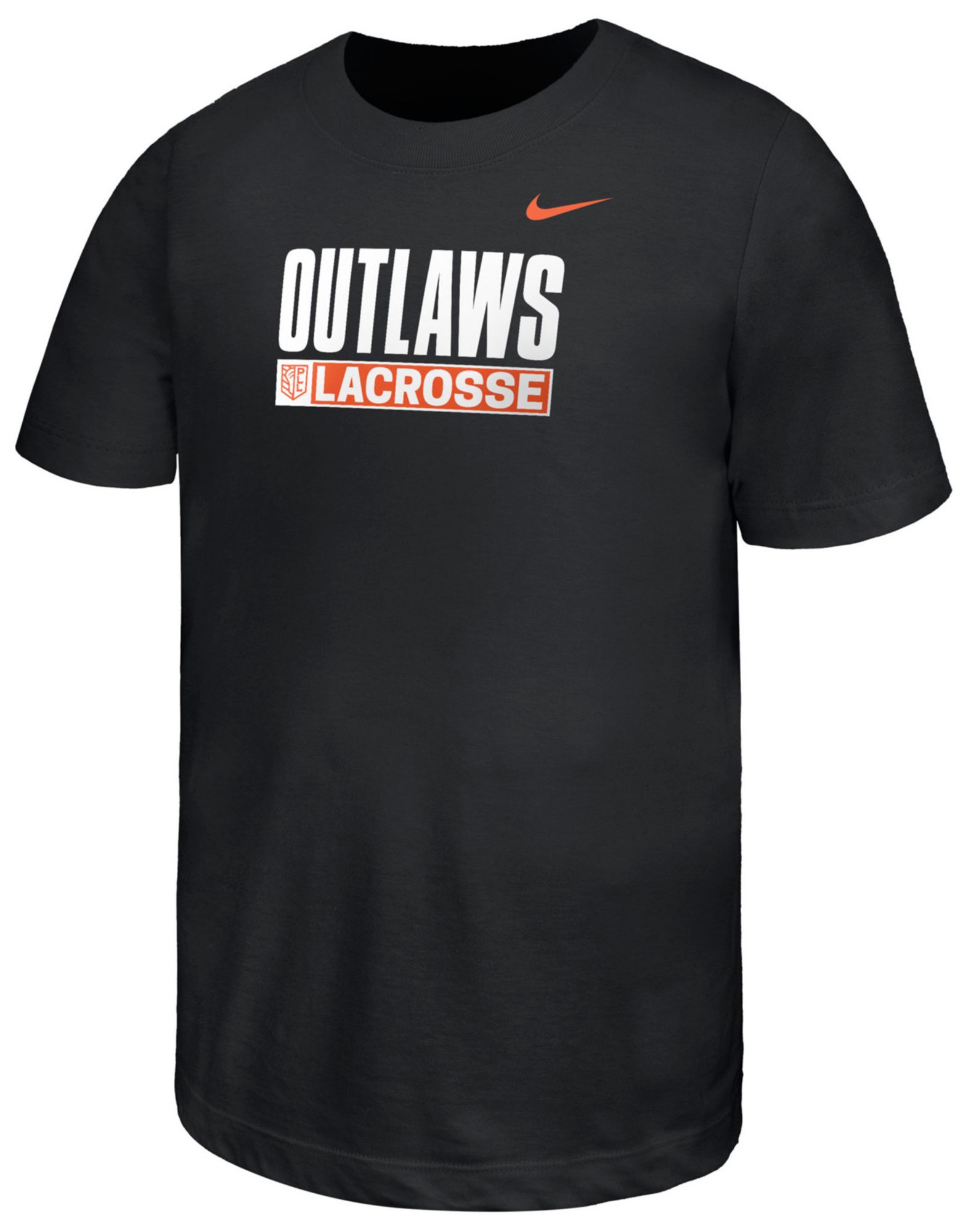 Nike Boys' Denver Outlaws Black Cotton T-Shirt