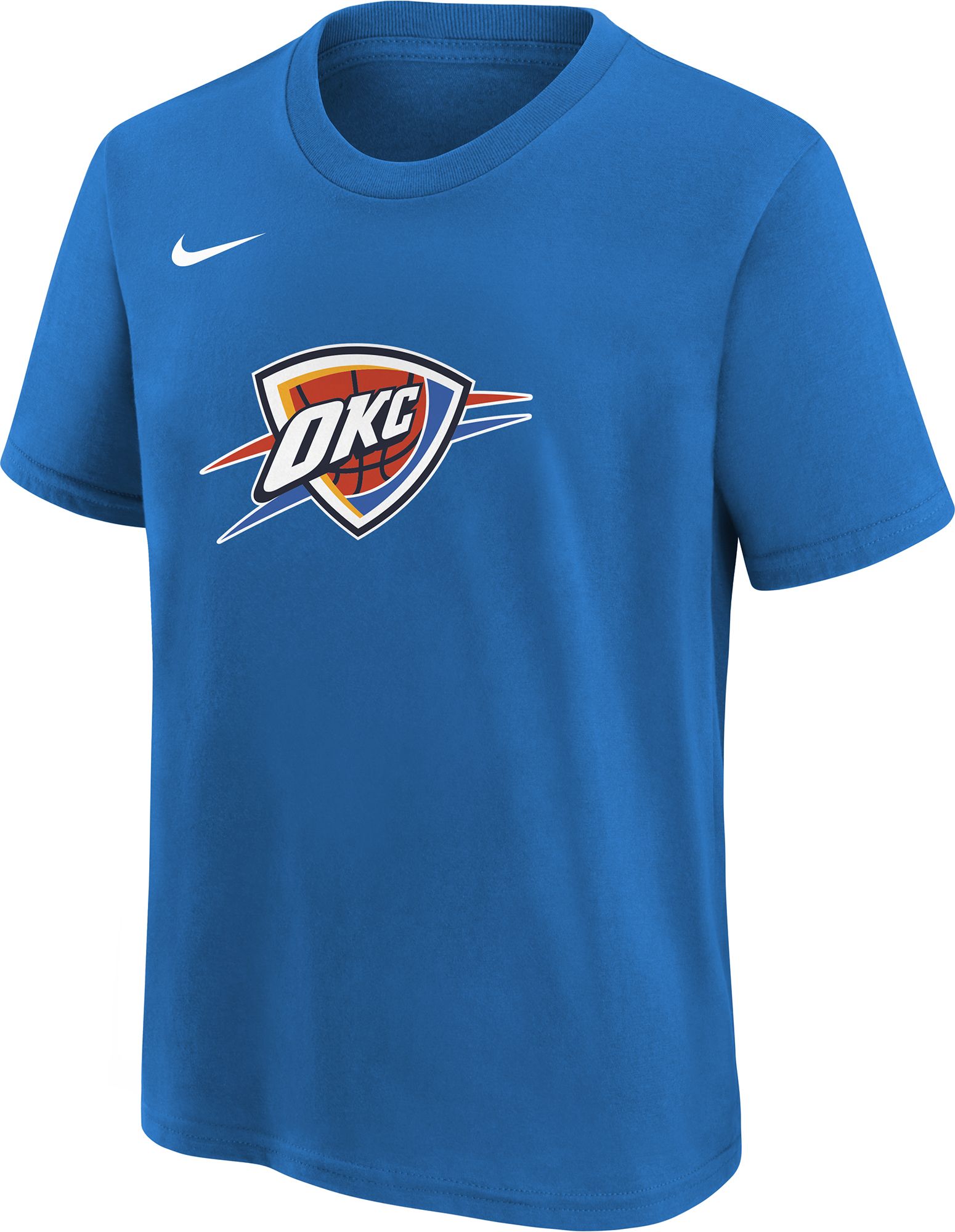 Nike Little Kids' Oklahoma City Thunder Logo Signal Blue T-Shirt
