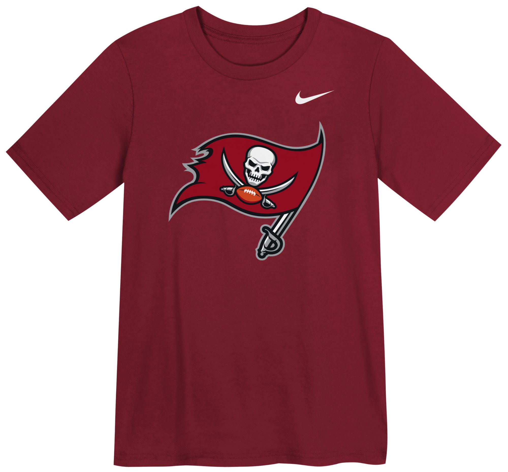 Nike Boys' Tampa Bay Buccaneers Red Logo T-Shirt