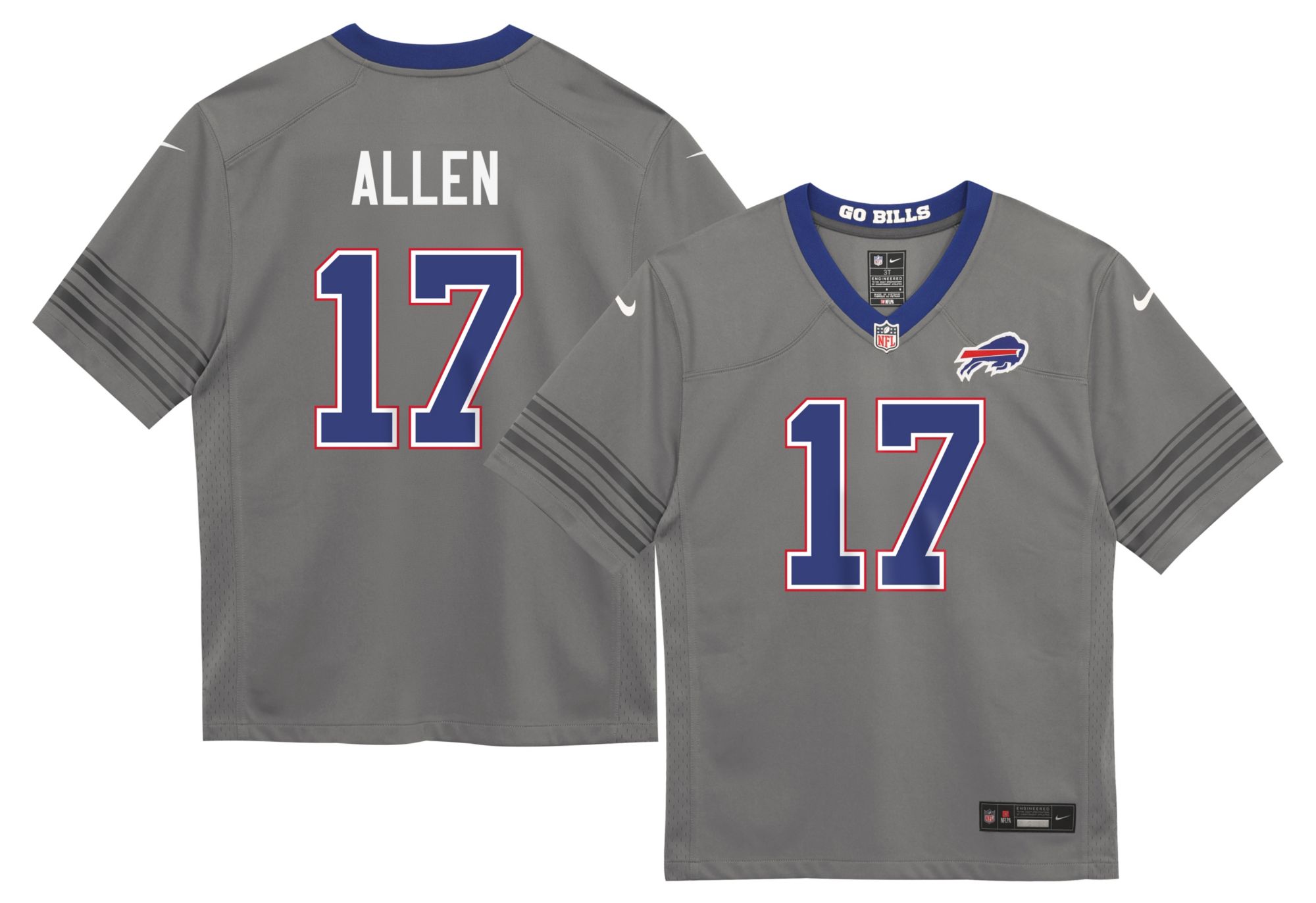 Nike Boys' Buffalo Bills Josh Allen #17 Nickel City Alternate Game Jersey
