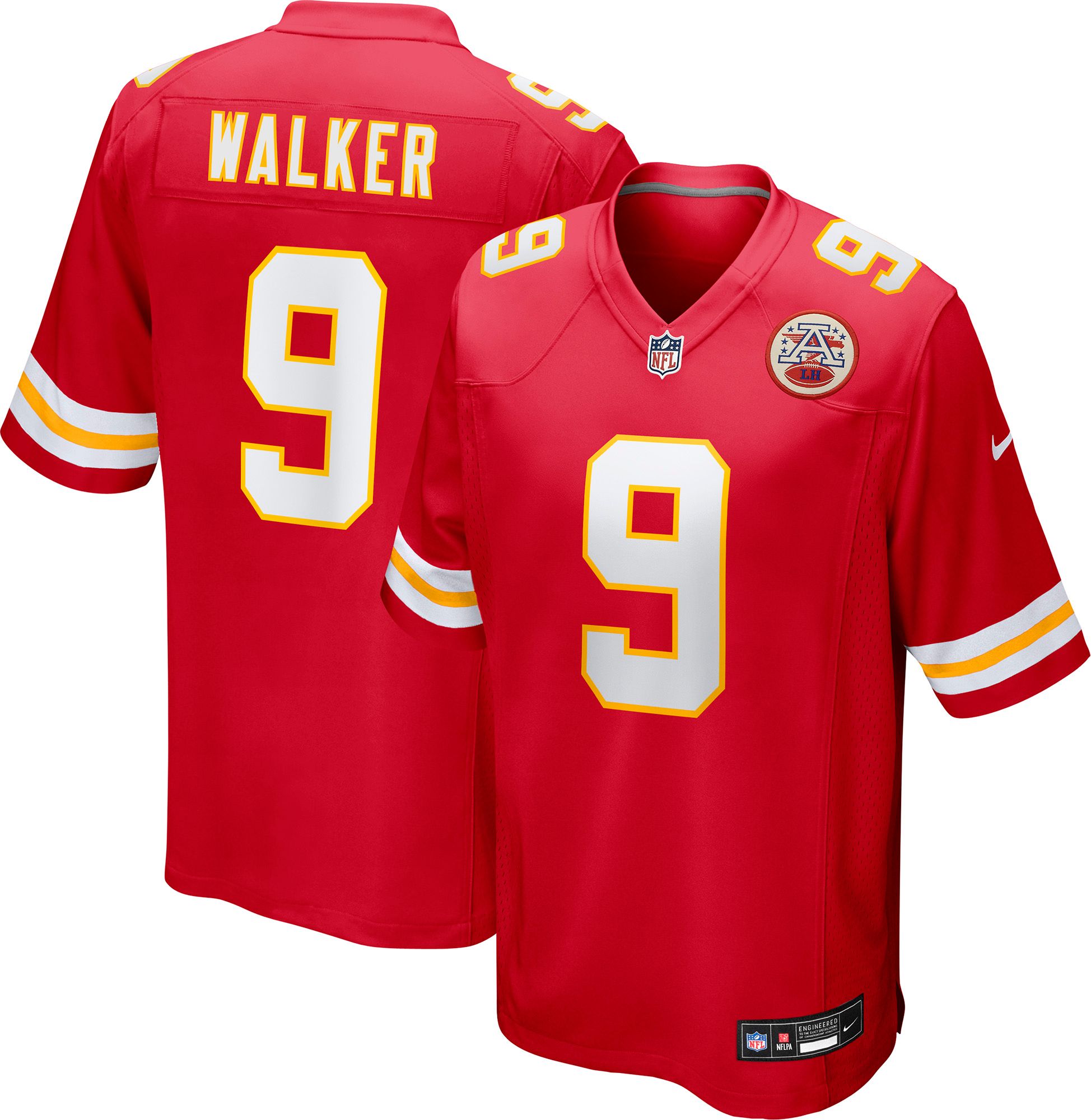 Nike Boys' Kansas City Chiefs Red Kenneth Walker III #9 Home Game Jersey
