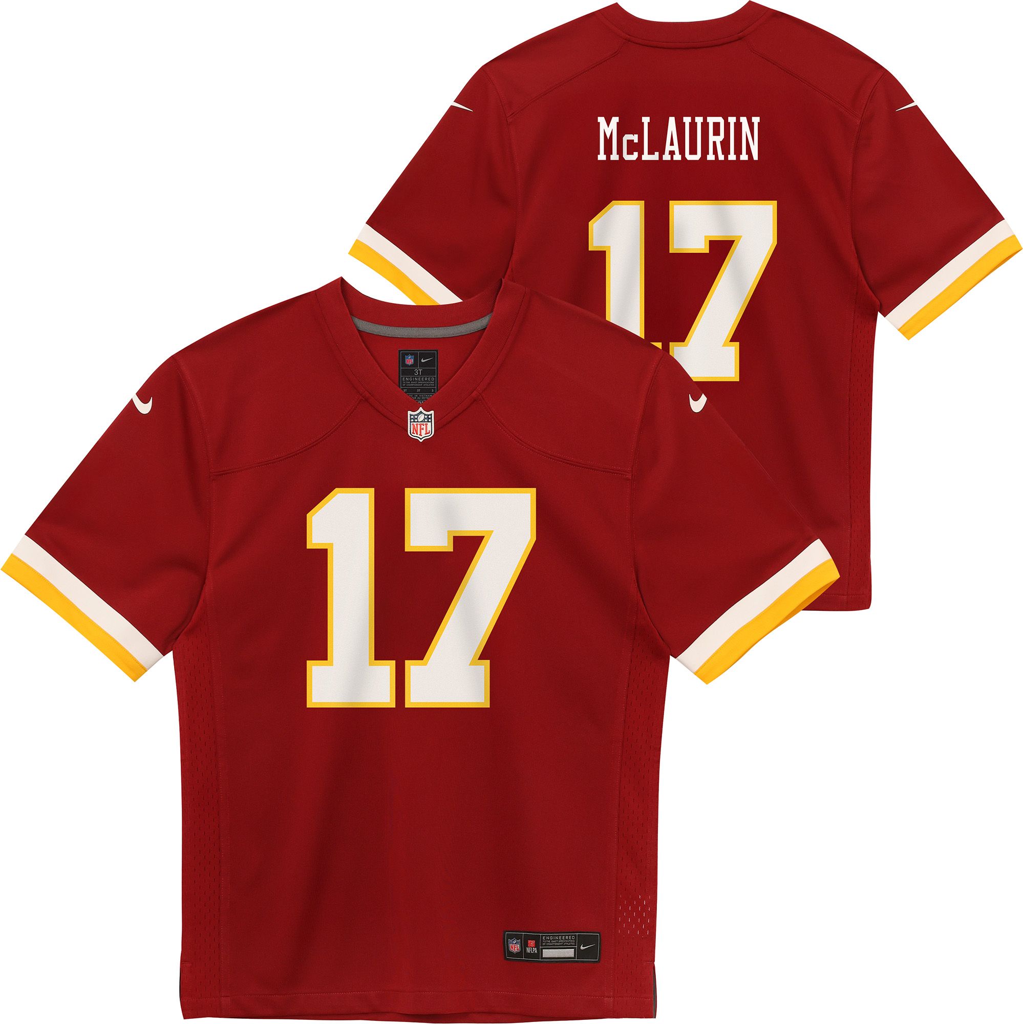 Nike Little Kids' Washington Commanders Terry McLaurin #17 Red Home Game Jersey