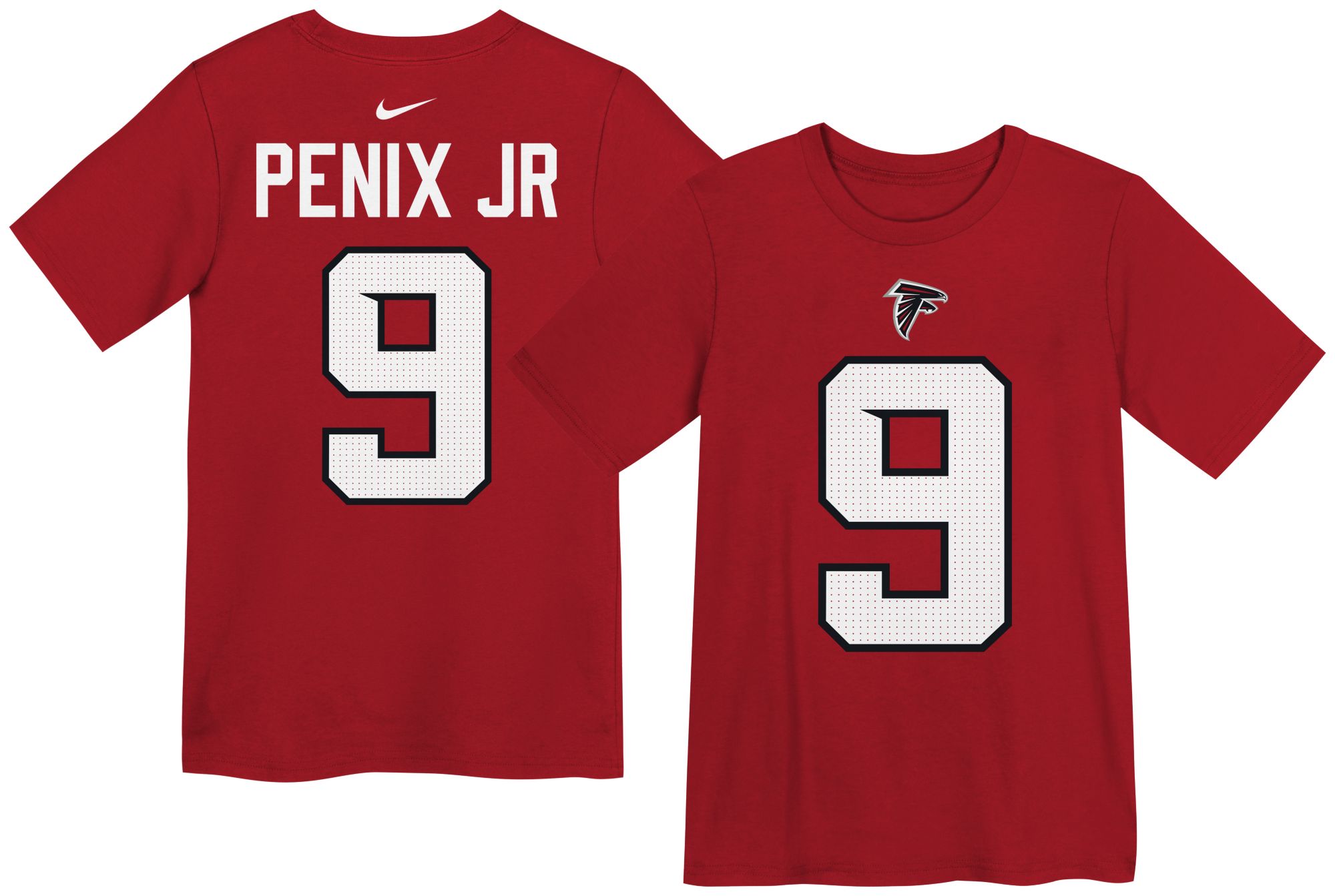 Nike Boys' Atlanta Falcons Michael Penix Jr. Red T-Shirt