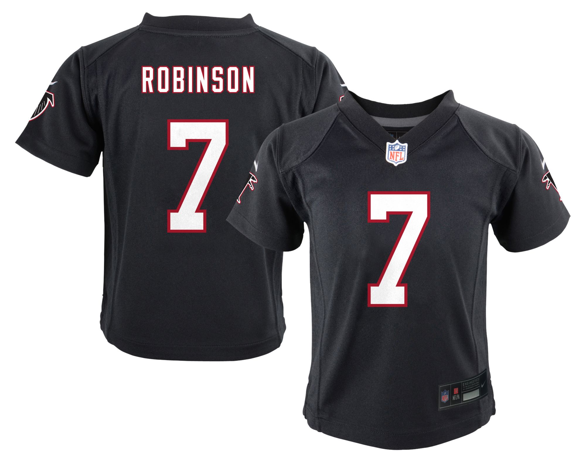 Nike Boys' Atlanta Falcons Bijan Robinson #7 Black Alternate Game Jersey