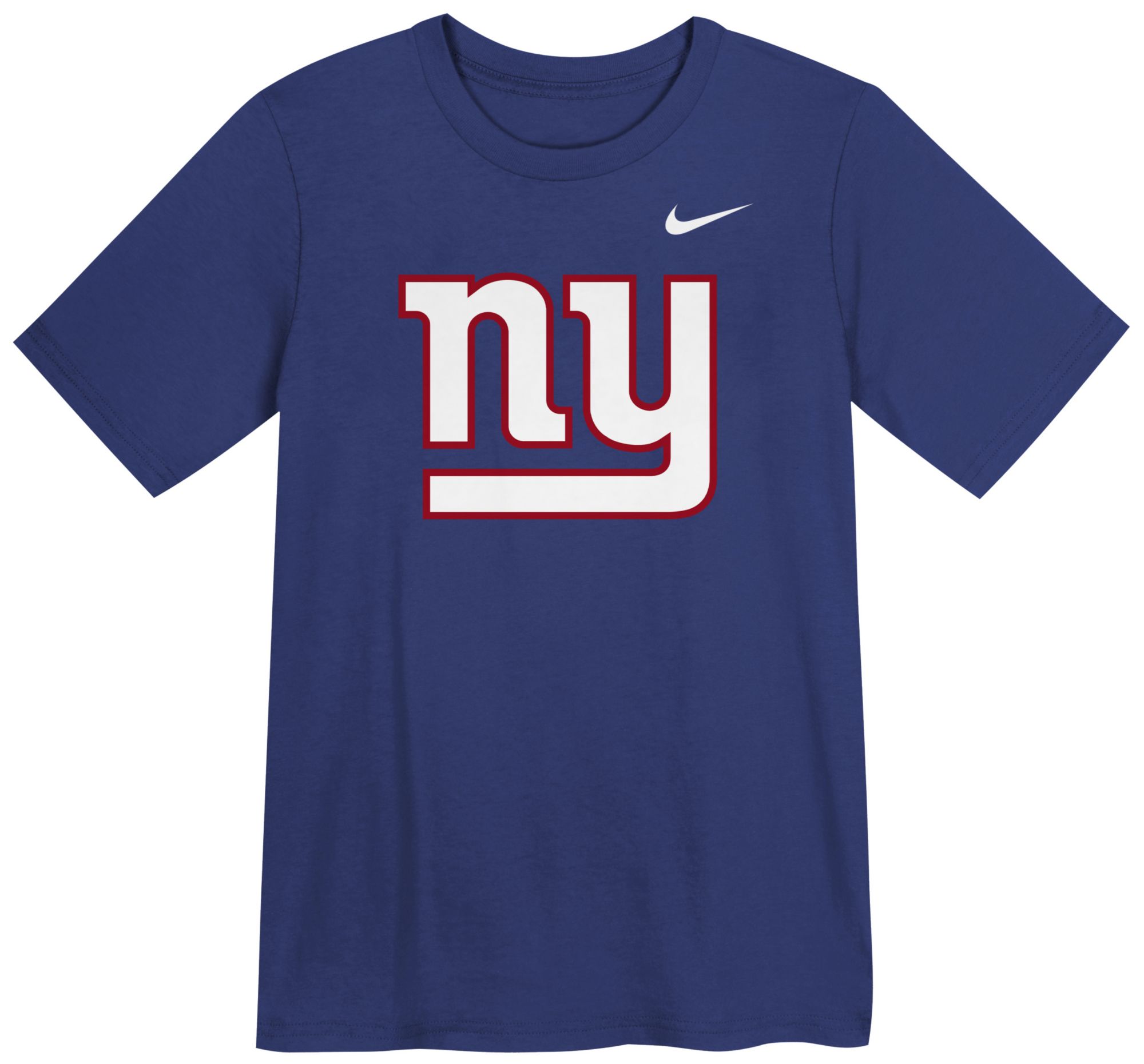 Nike Boys' New York Giants Rush Blue Logo T-Shirt