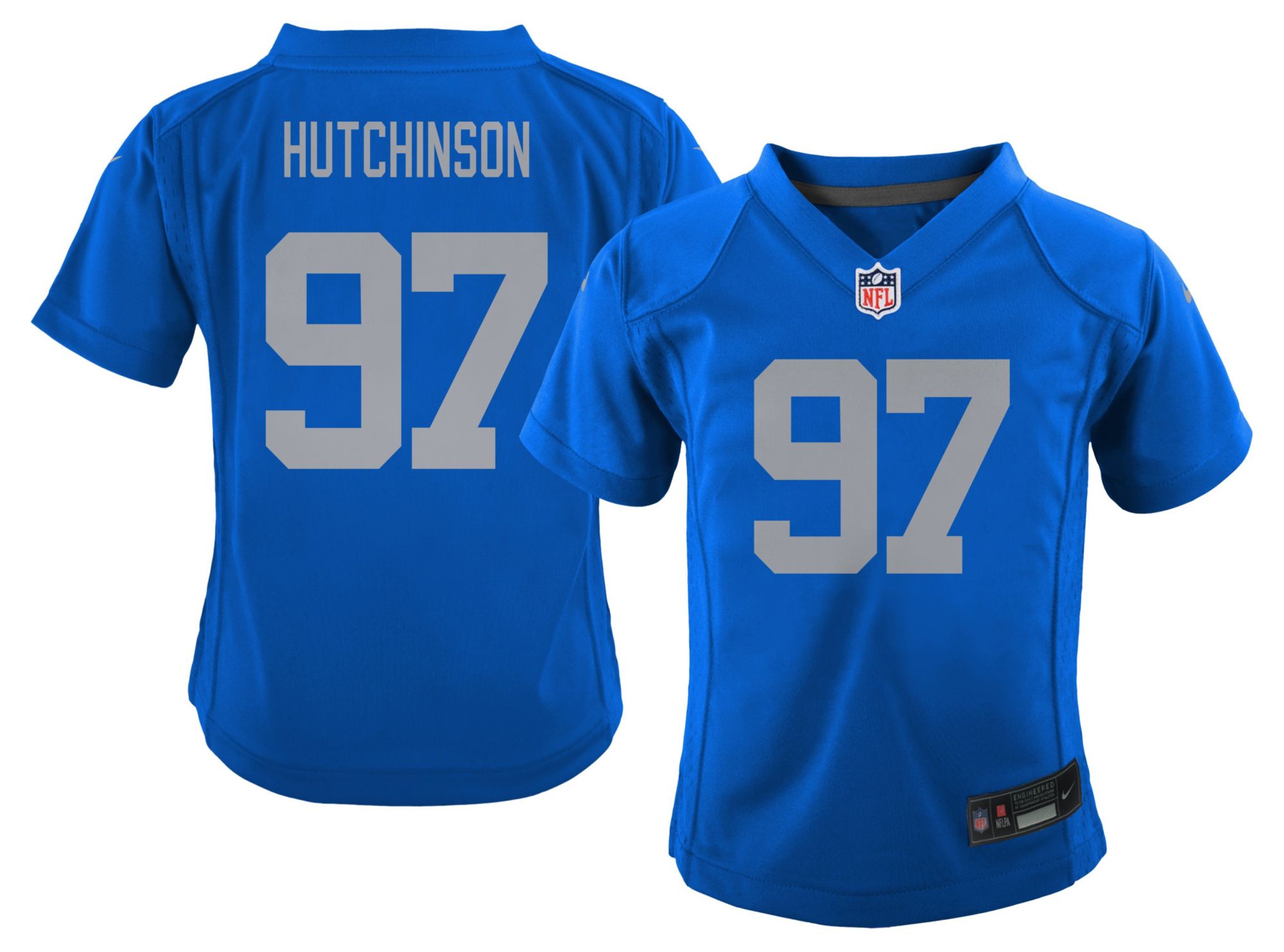 Nike Boys' Detroit Lions Aidan Hutchinson #97 Blue Spark Alternate Game Jersey