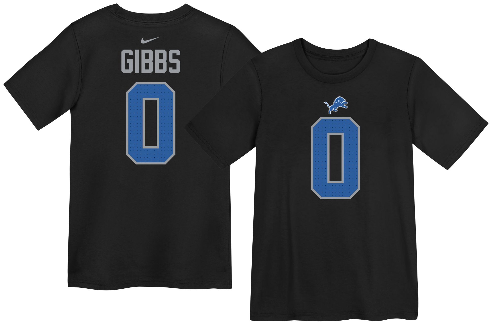 Nike Boys' Detorit Lions Black T-Shirt