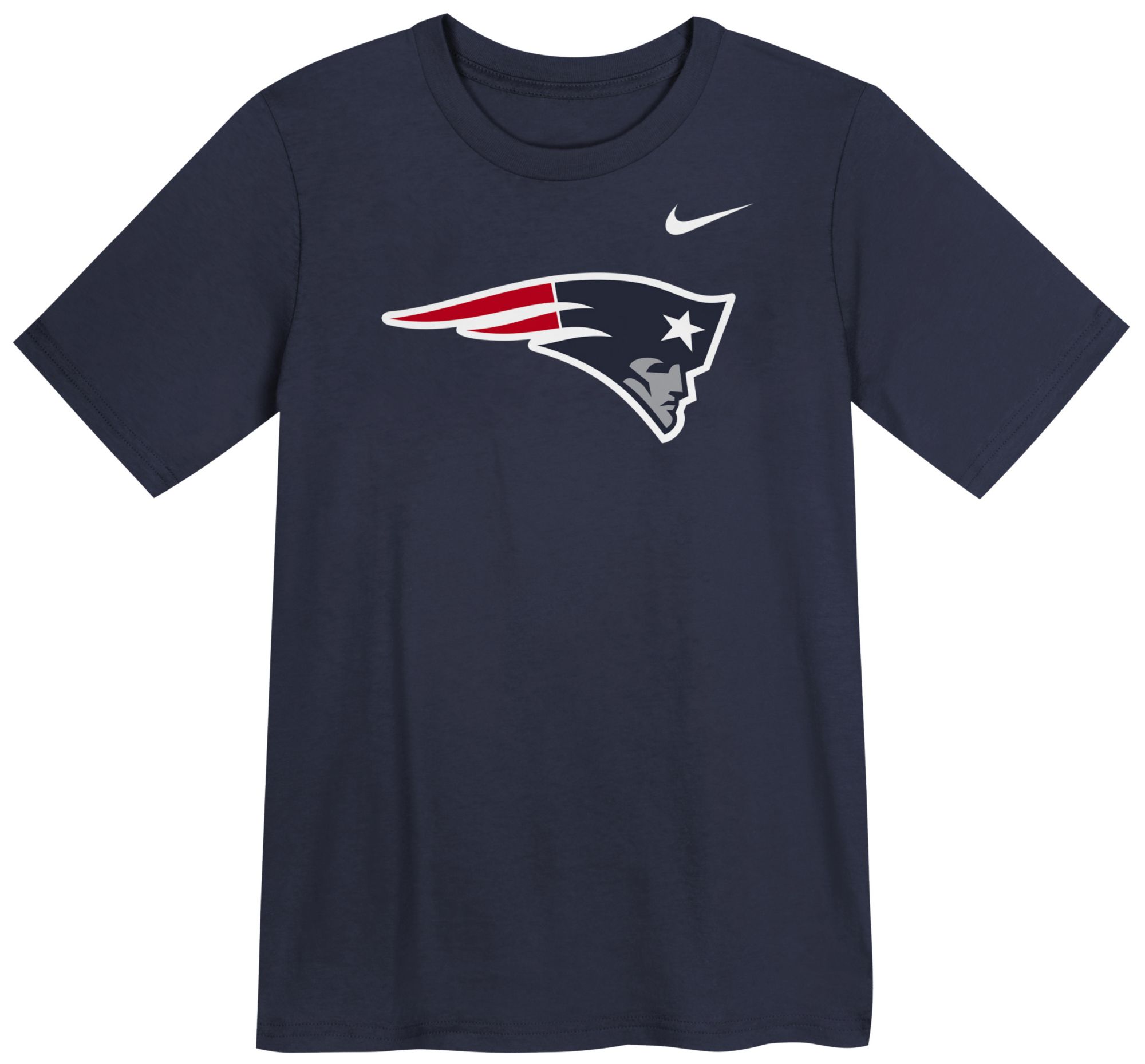 Nike Boys' New England Patriots Navy Logo T-Shirt