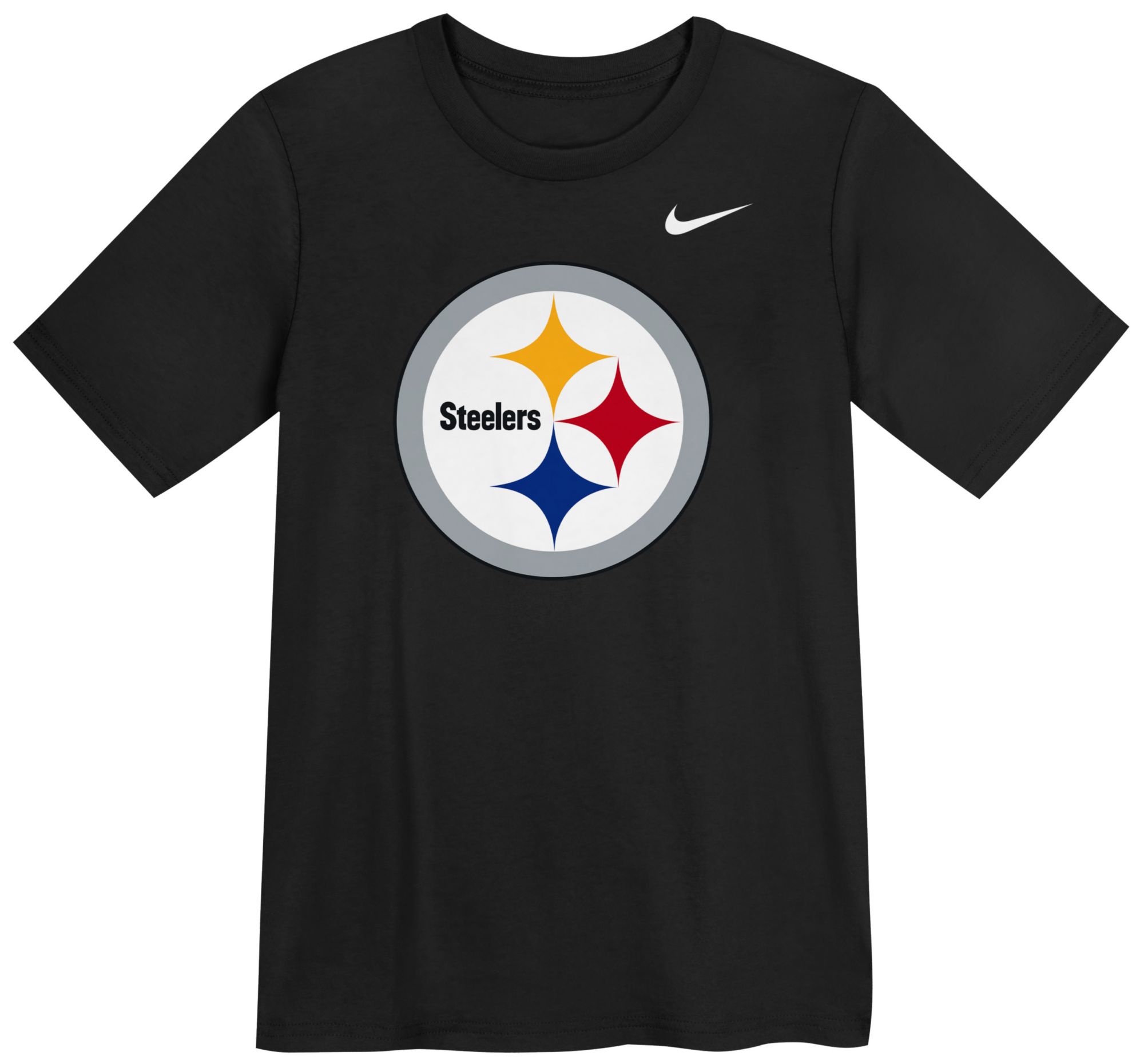 Nike Boys' Pittsburgh Steelers Black Logo T-Shirt