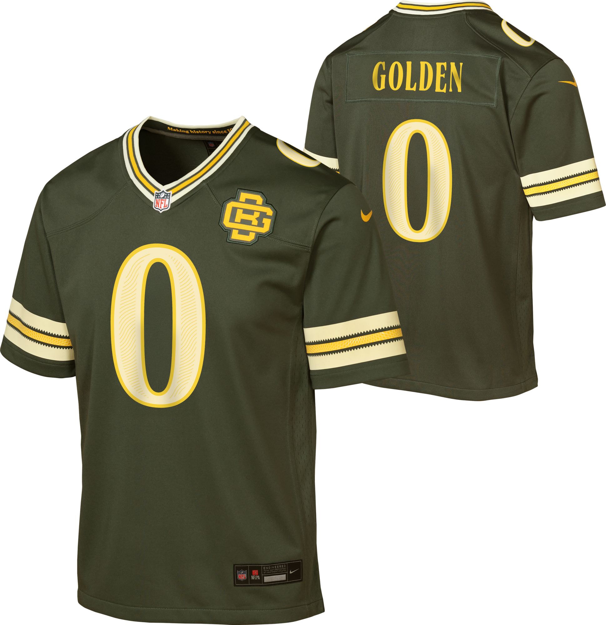 Nike Youth Green Bay Packers Matthew Golden NFL Rivalries Game Jersey