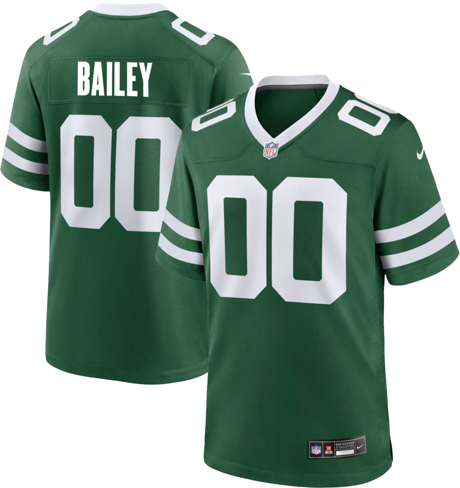 Nike Boys' New York Jets David Bailey Green Game Jersey