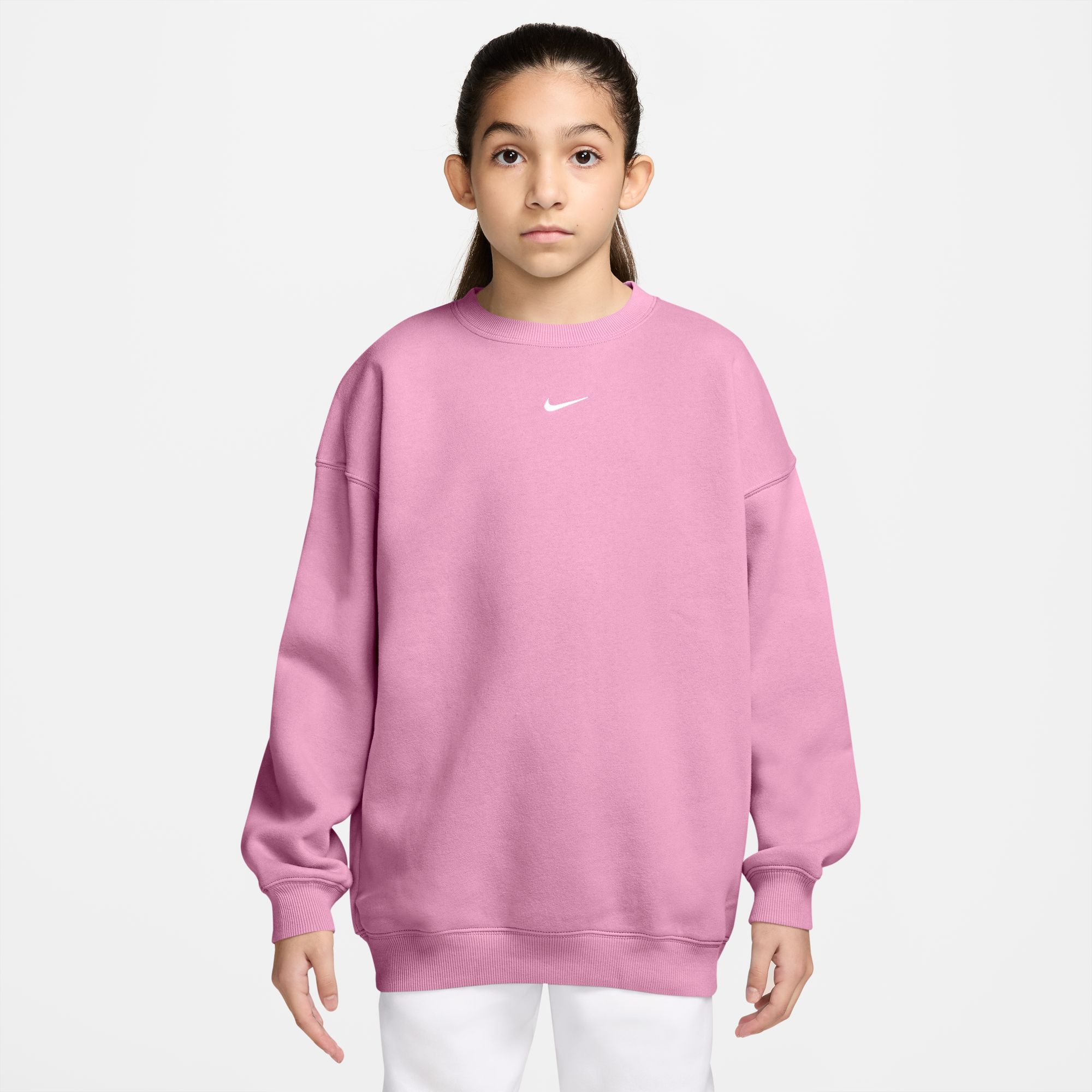 Nike Girls' Oversized Crewneck Sweatshirt