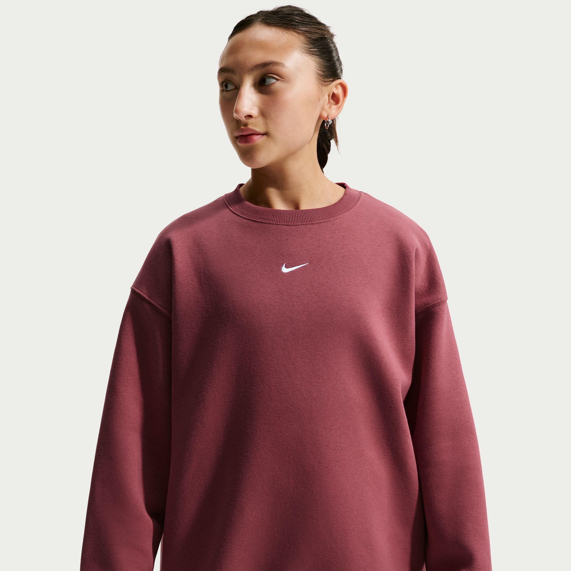 Nike Girls' Oversized Crewneck Sweatshirt