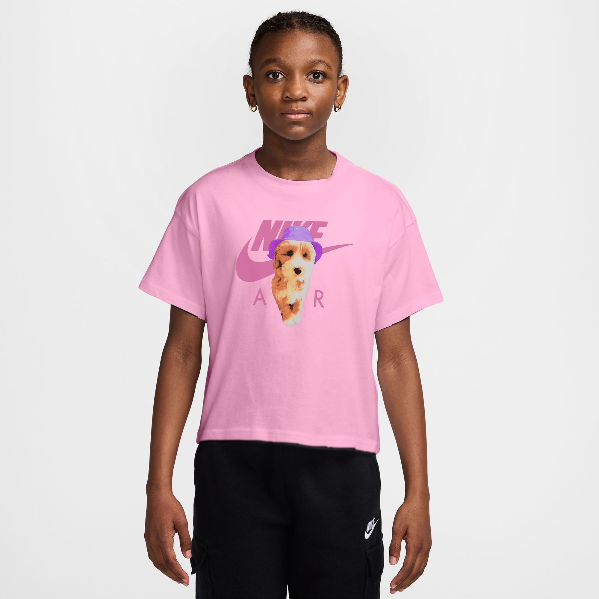 Nike Girls' Dog Boxy Graphic Tee