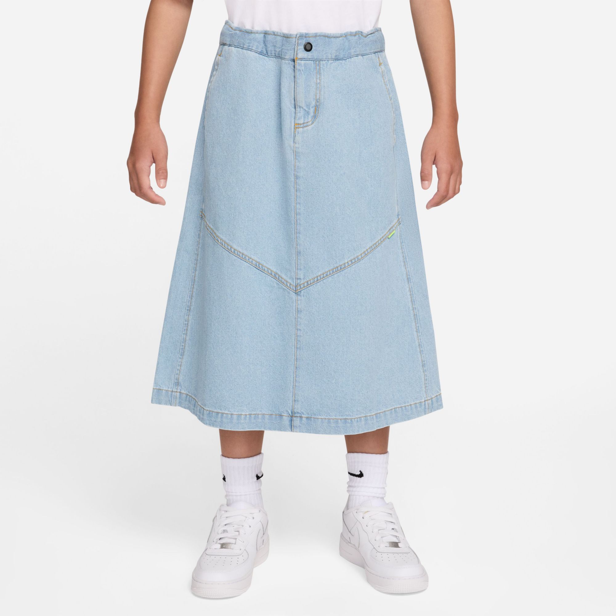 Nike Kids' Sportswear Denim Midi Skirt