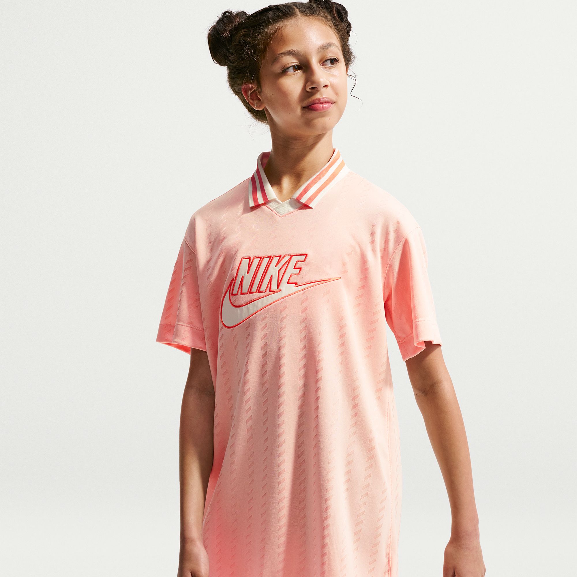 Nike Girls' Sportswear Short-Sleeve Jersey Dress