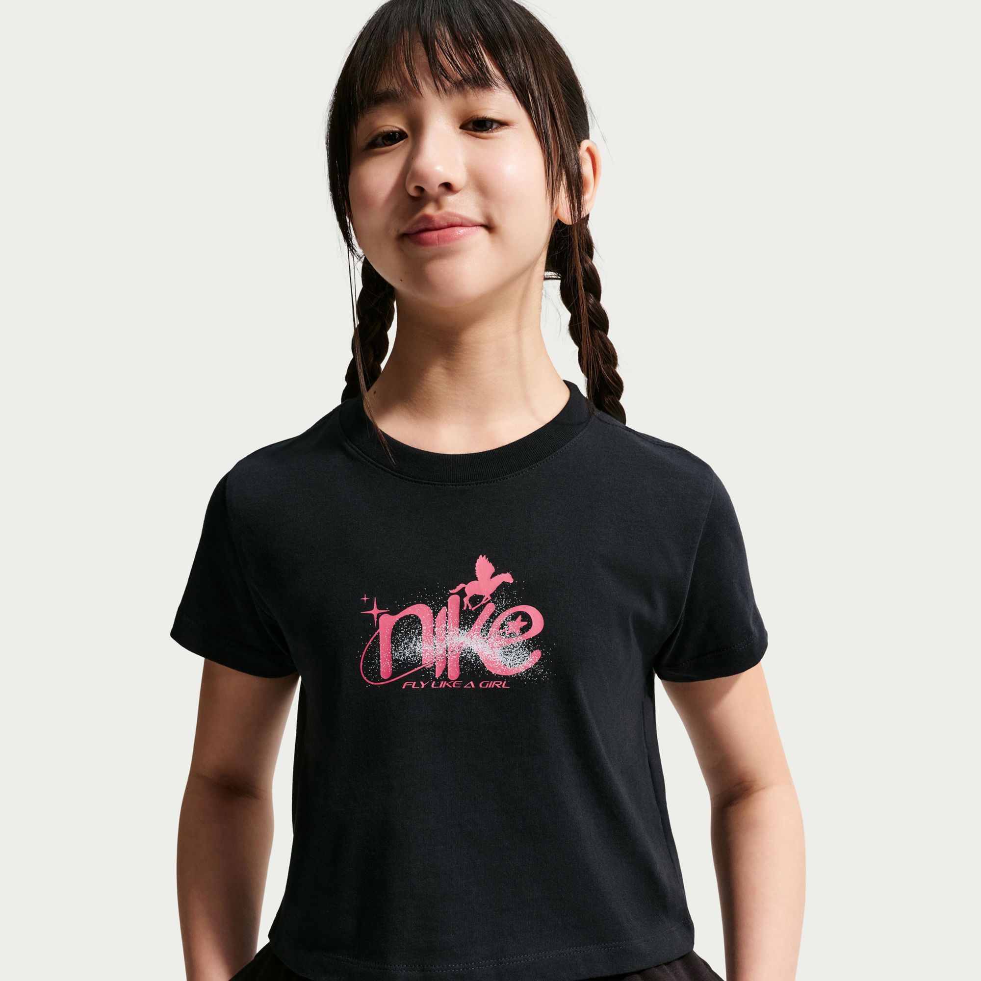 Nike Girls' Sportswear Cropped Mod T-Shirt