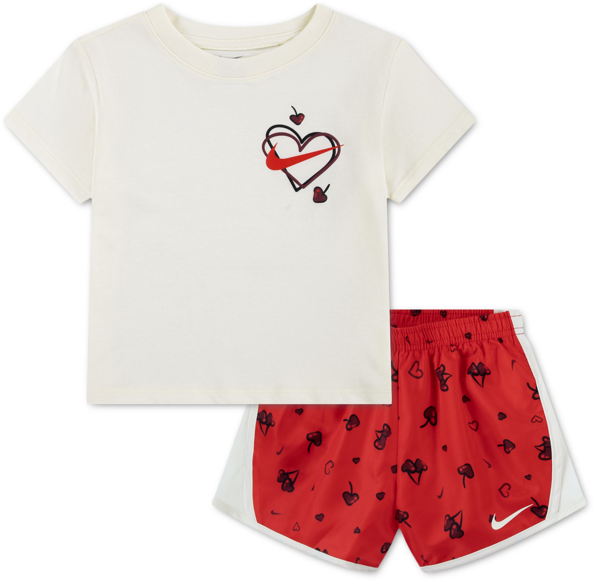 Nike Little Girls' Cherry Printed Tee &amp; Tempo Set