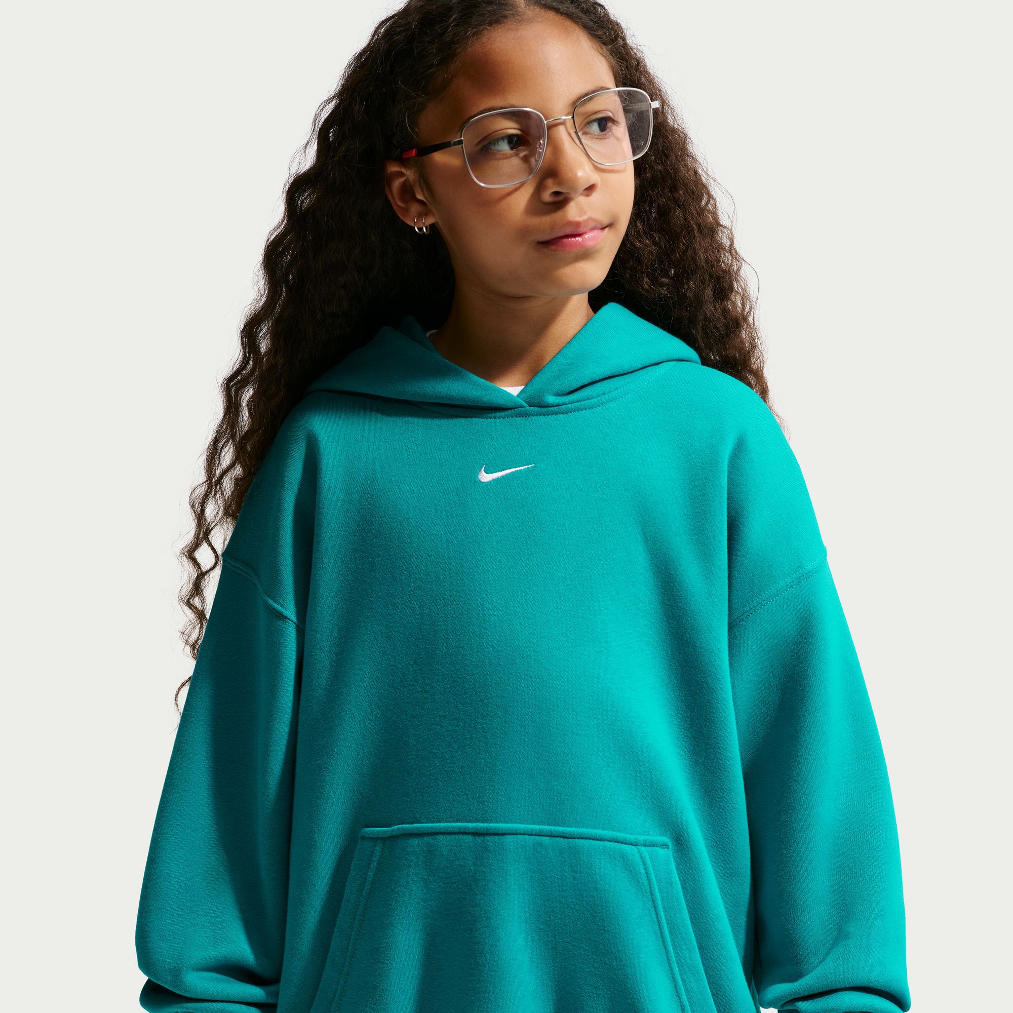 Nike Girls' Studio Fleece Oversized Hoodie