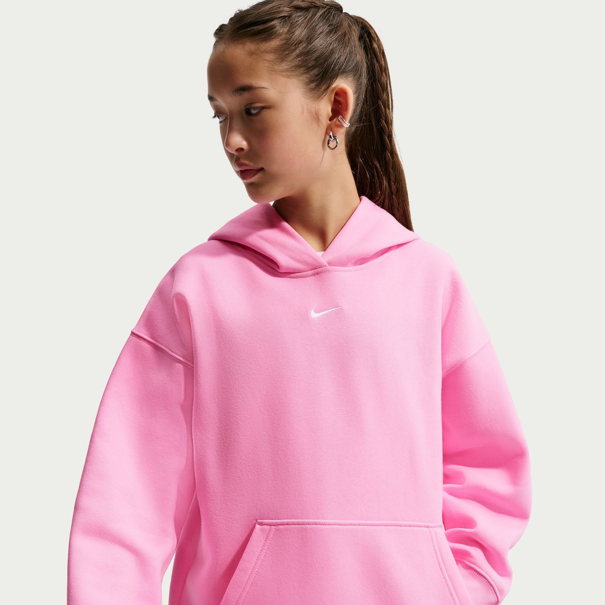 Nike Girls' Studio Fleece Oversized Hoodie