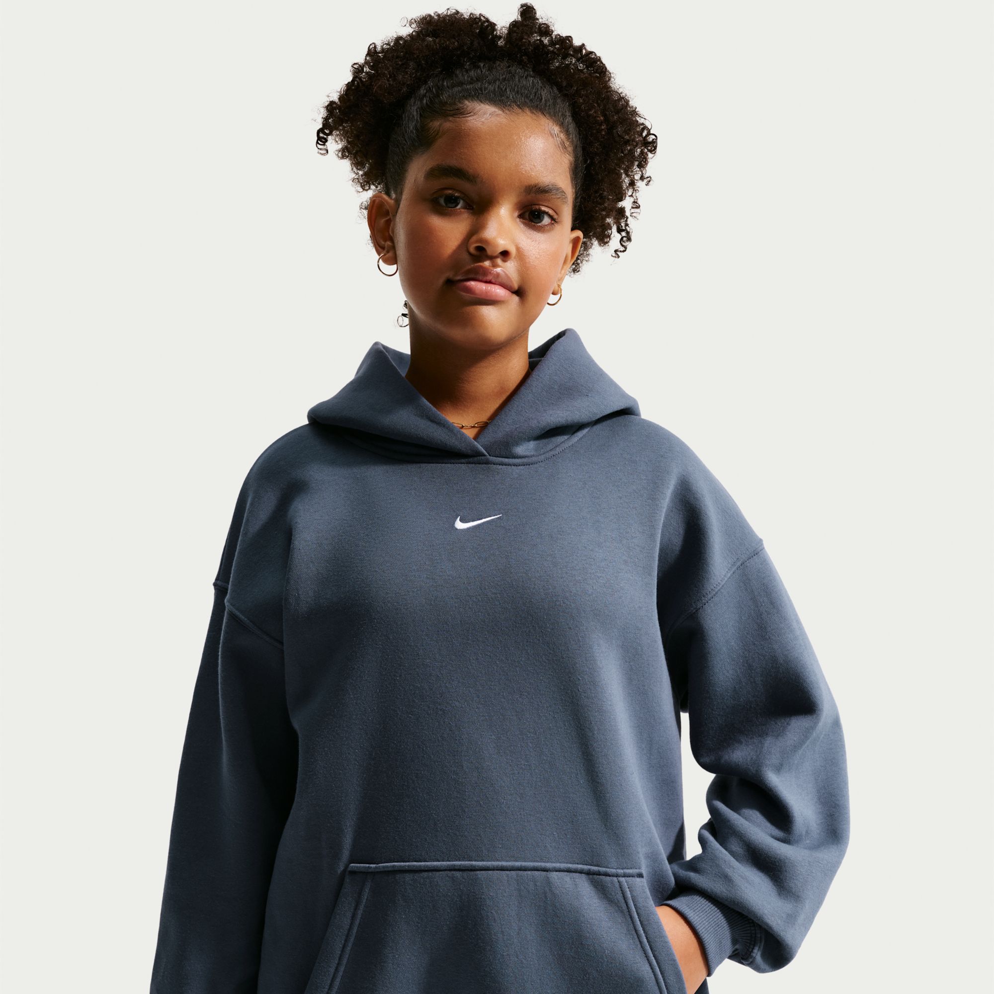 Nike Girls' Studio Fleece Oversized Hoodie