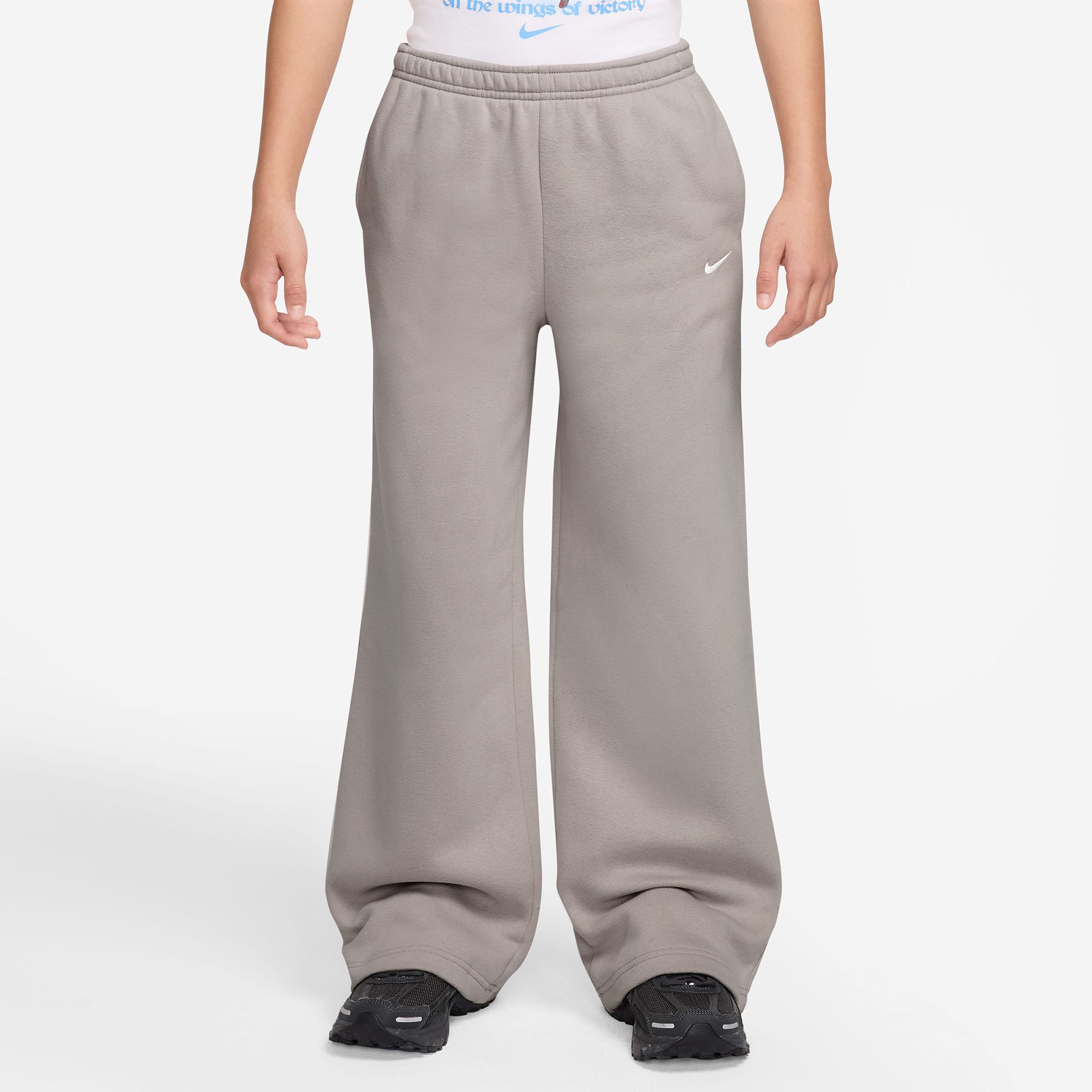 Nike Girls' Sportswear Studio Fleece Open-Hem Pant