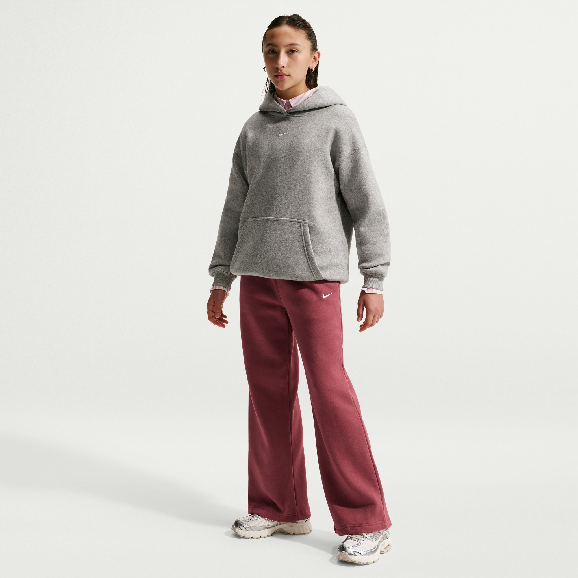 Nike Girls' Studio Fleece Open-Hem Pant