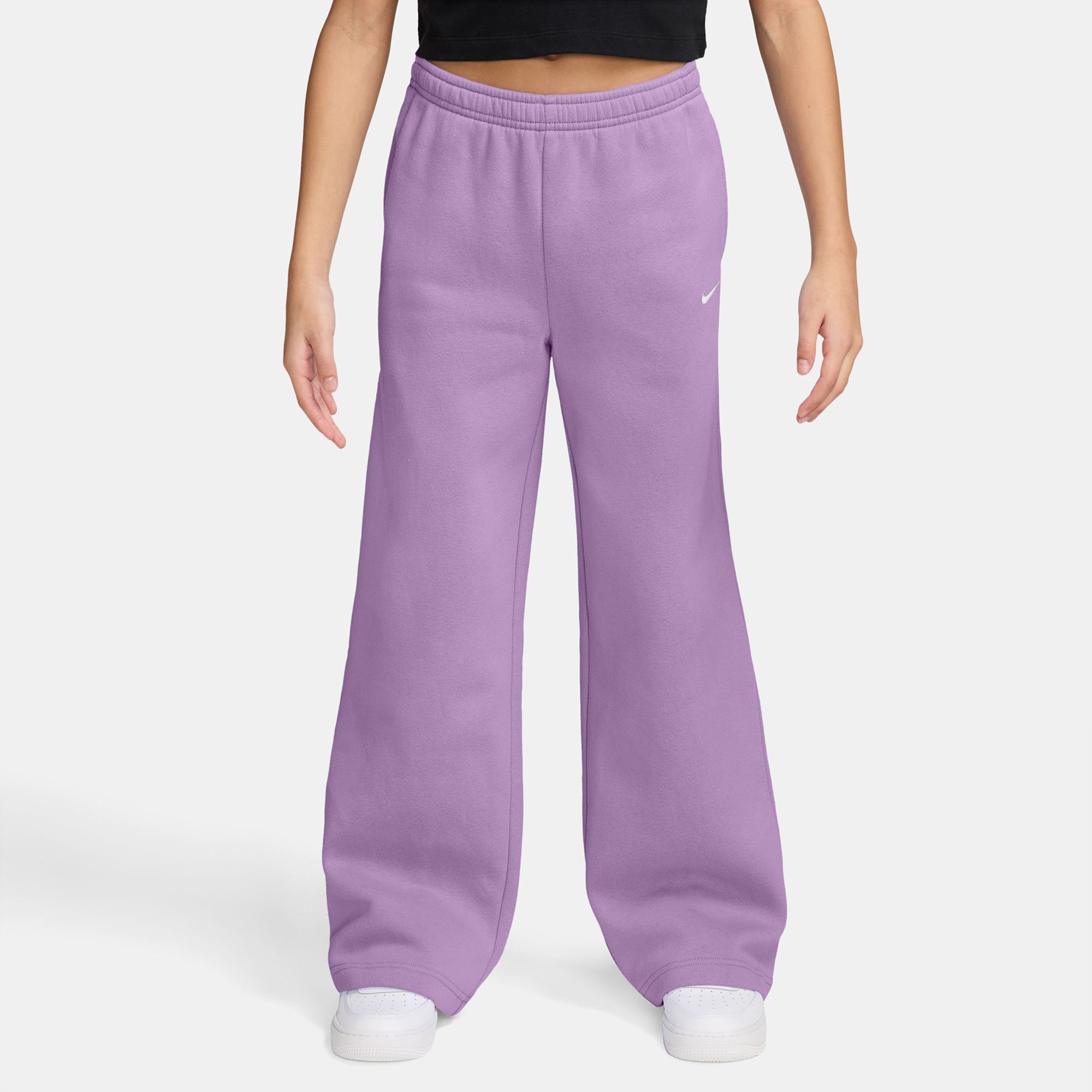 Nike Girls' Studio Fleece Open-Hem Pant