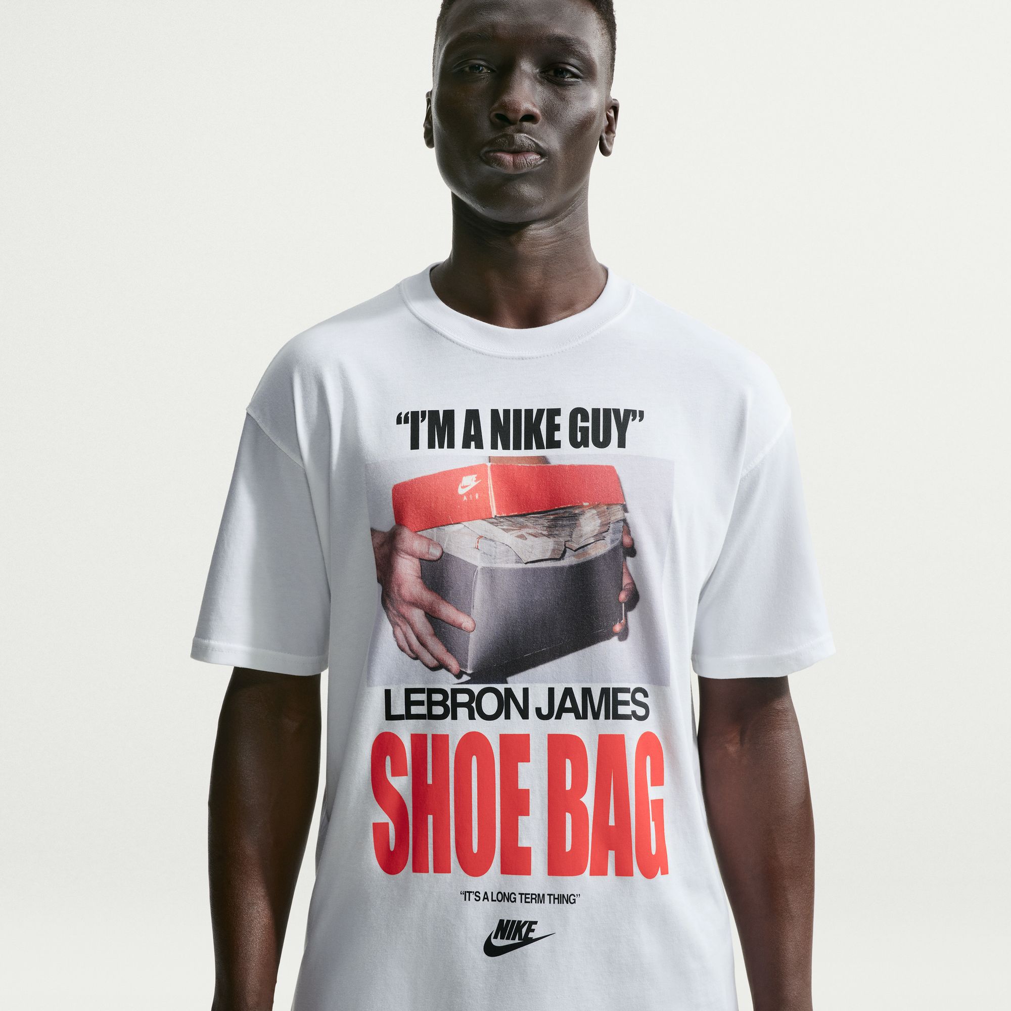 Nike Men's LeBron James Max90 Shoe Bag Graphic T-Shirt