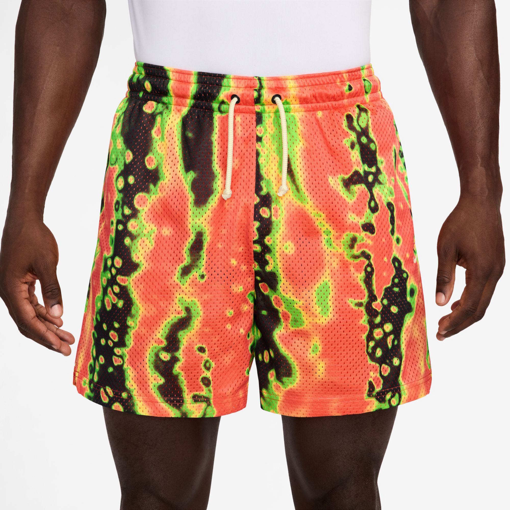 Nike Men's Dri-FIT Standard Issue Allover Print 5" Practice Mesh Shorts