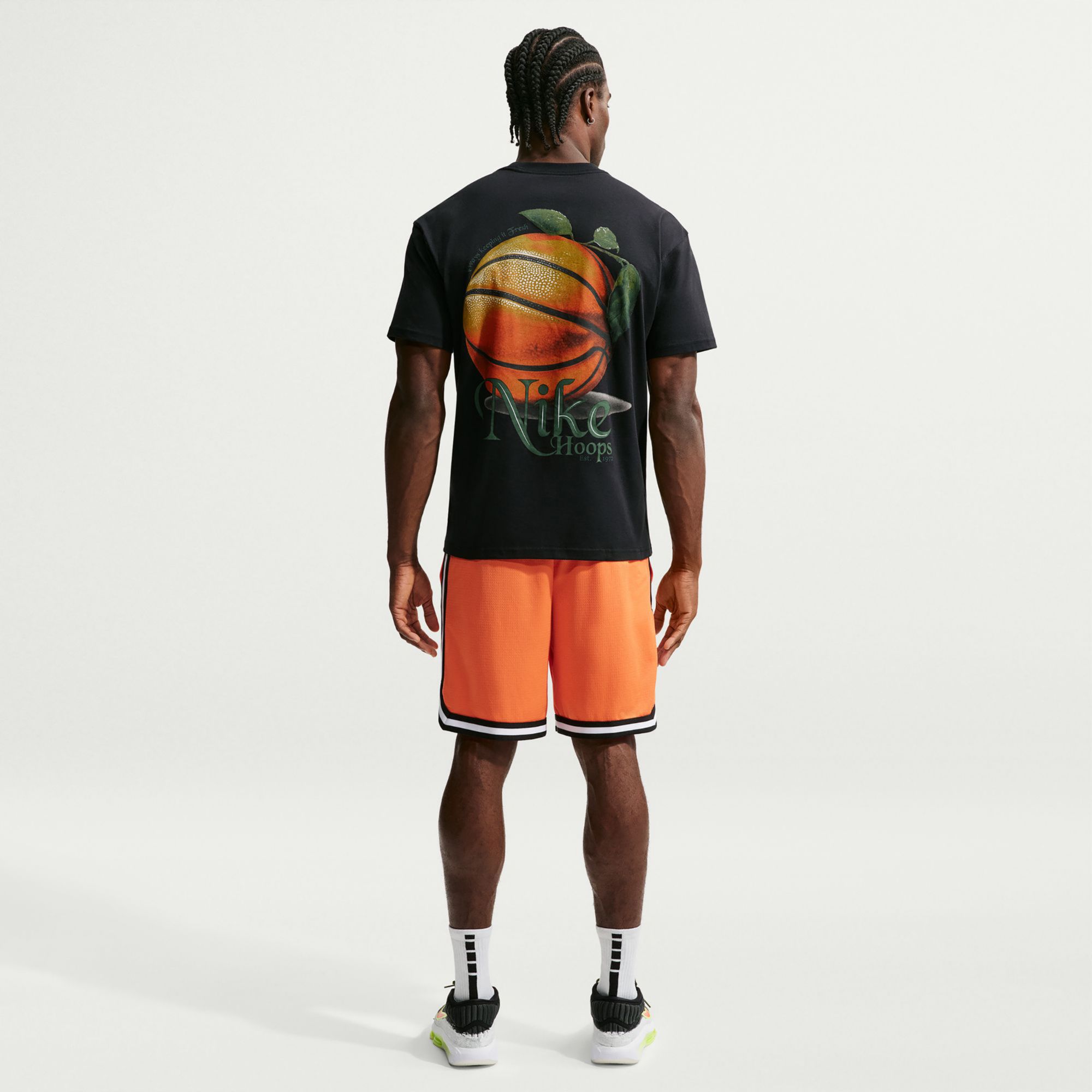Nike Men's Max90 Hoops Peach Graphic T-Shirt