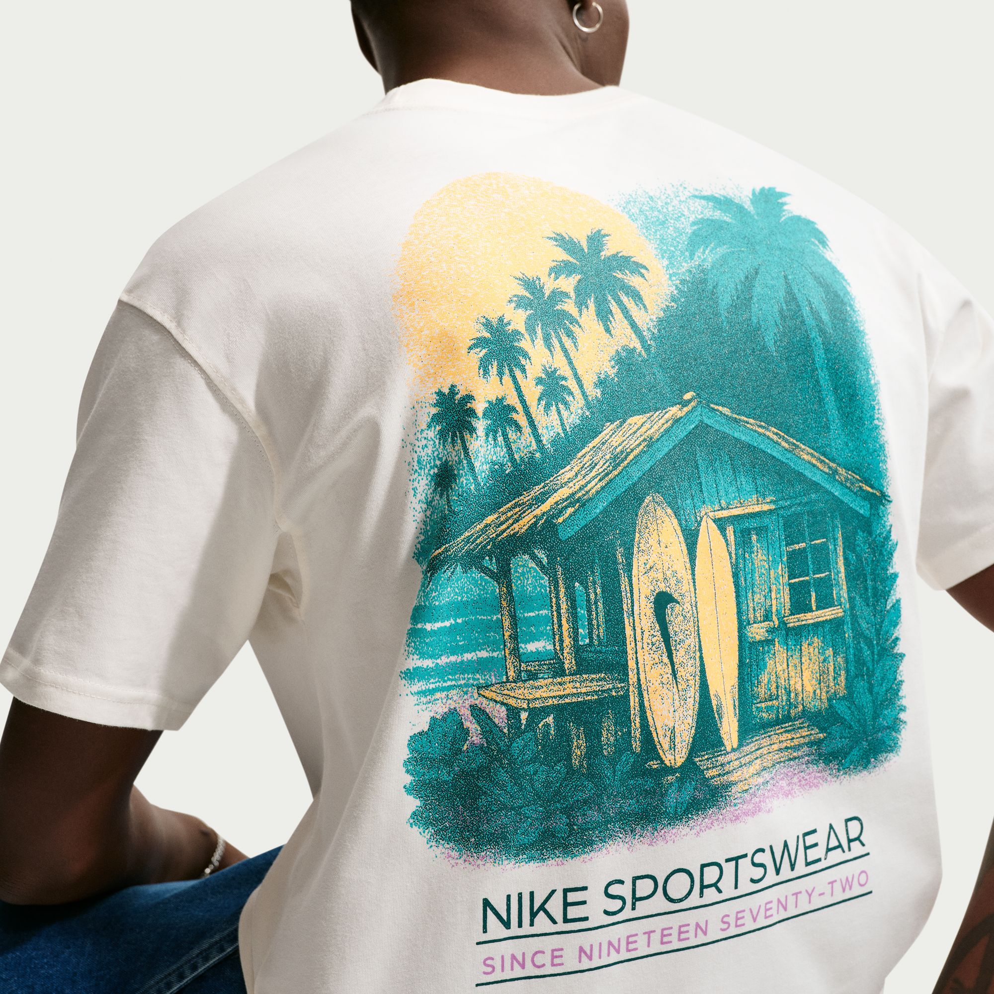 Nike Men's Sportswear Max90 Surf Graphic T-Shirt