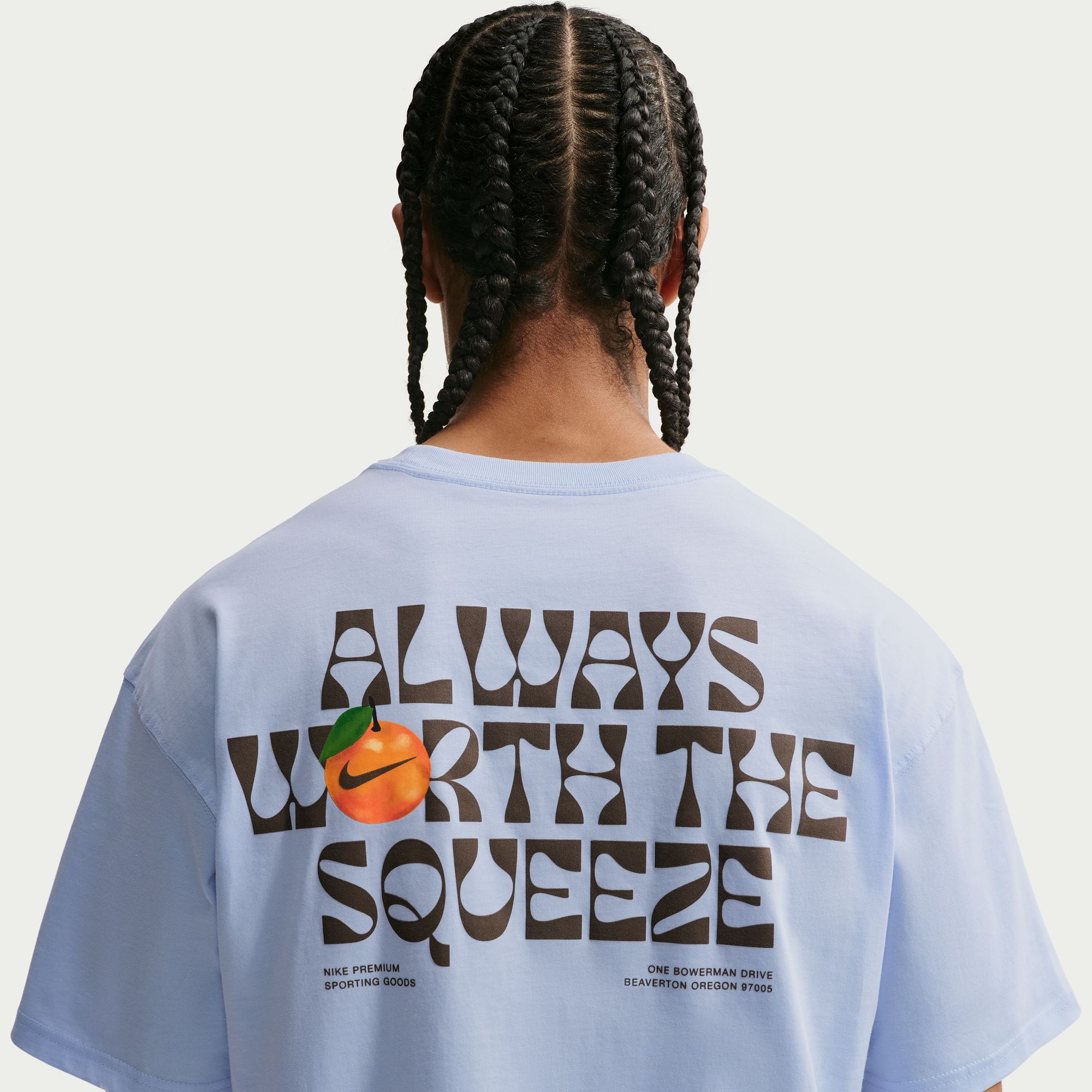 Nike Men's Sportswear Orange Squeeze Graphic T-Shirt